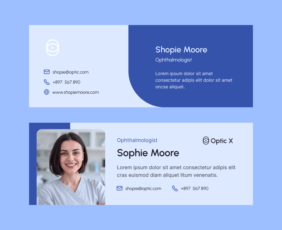 Optic X - Email Signature - Optician Webflow Template