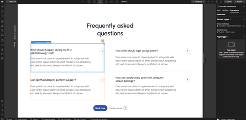 Optic X Webflow Template And UI Kit Animations