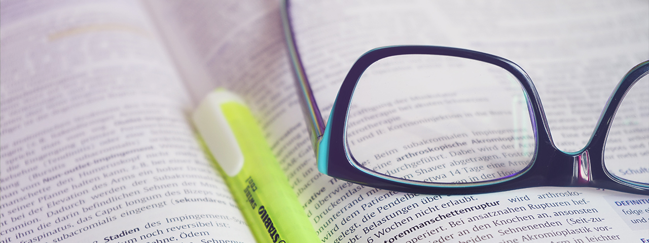 open book glass marker