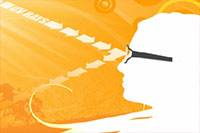 cartoon image of uv diagram on sunglasses