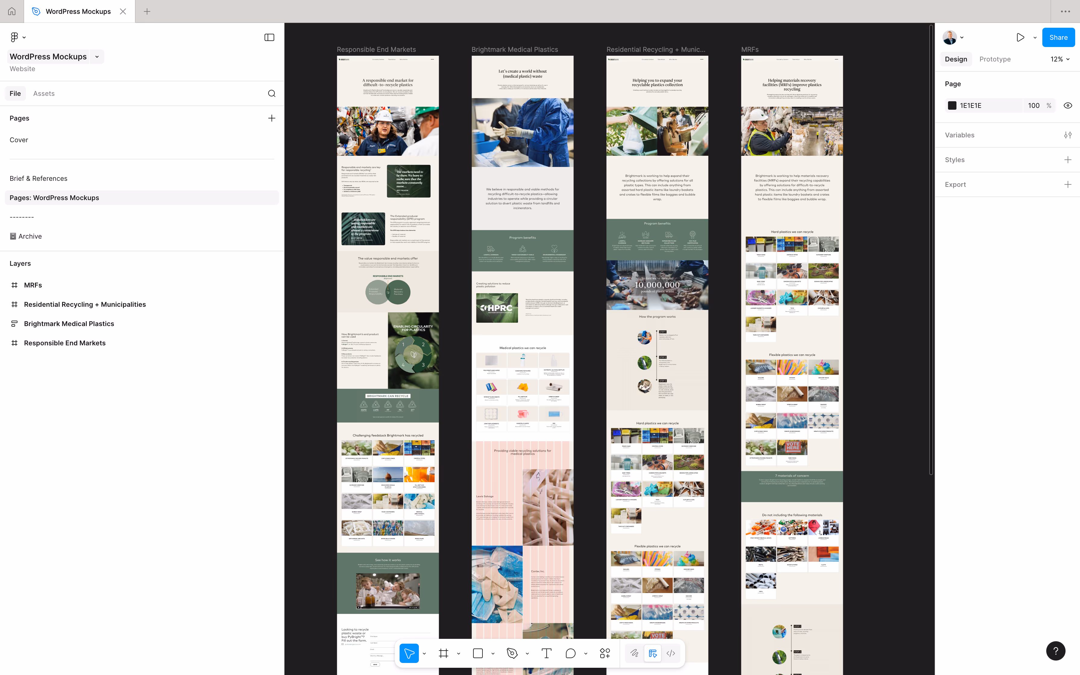 Dashboard mockup