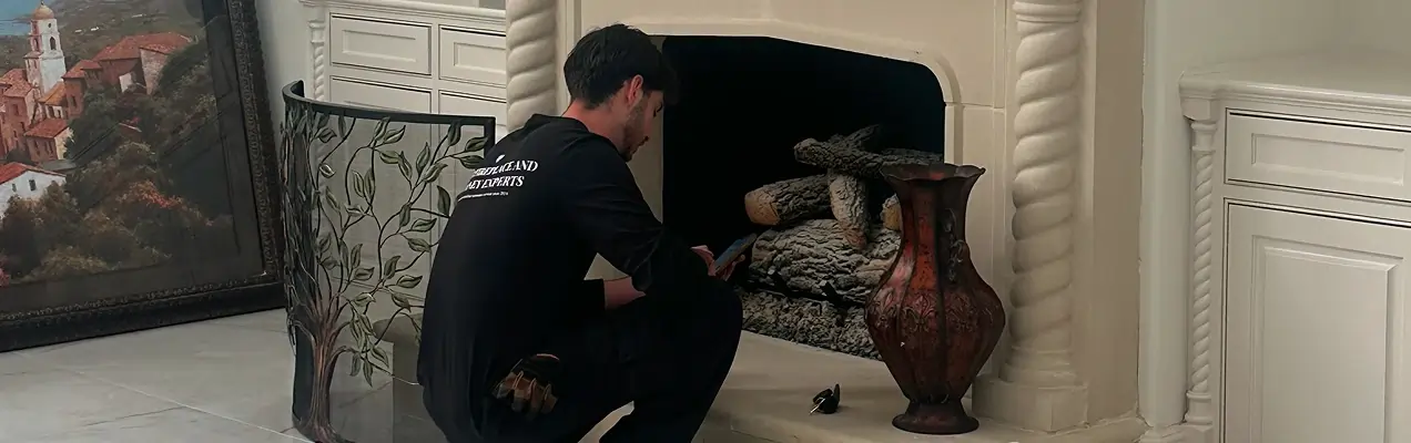 Professional chimney inspection performed by a certified technician on a residential roof