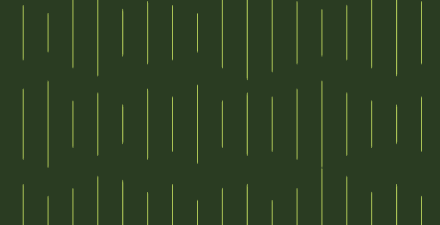 Vertical green lines of varying lengths evenly spaced on a dark green background.