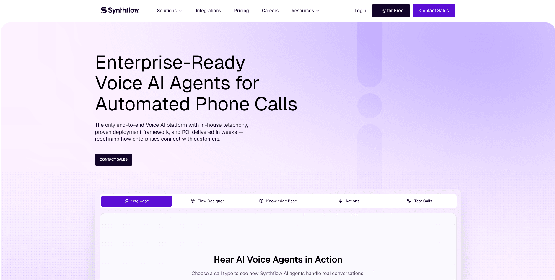 Synthflow no‑code builder for FNOL intake with validation nodes