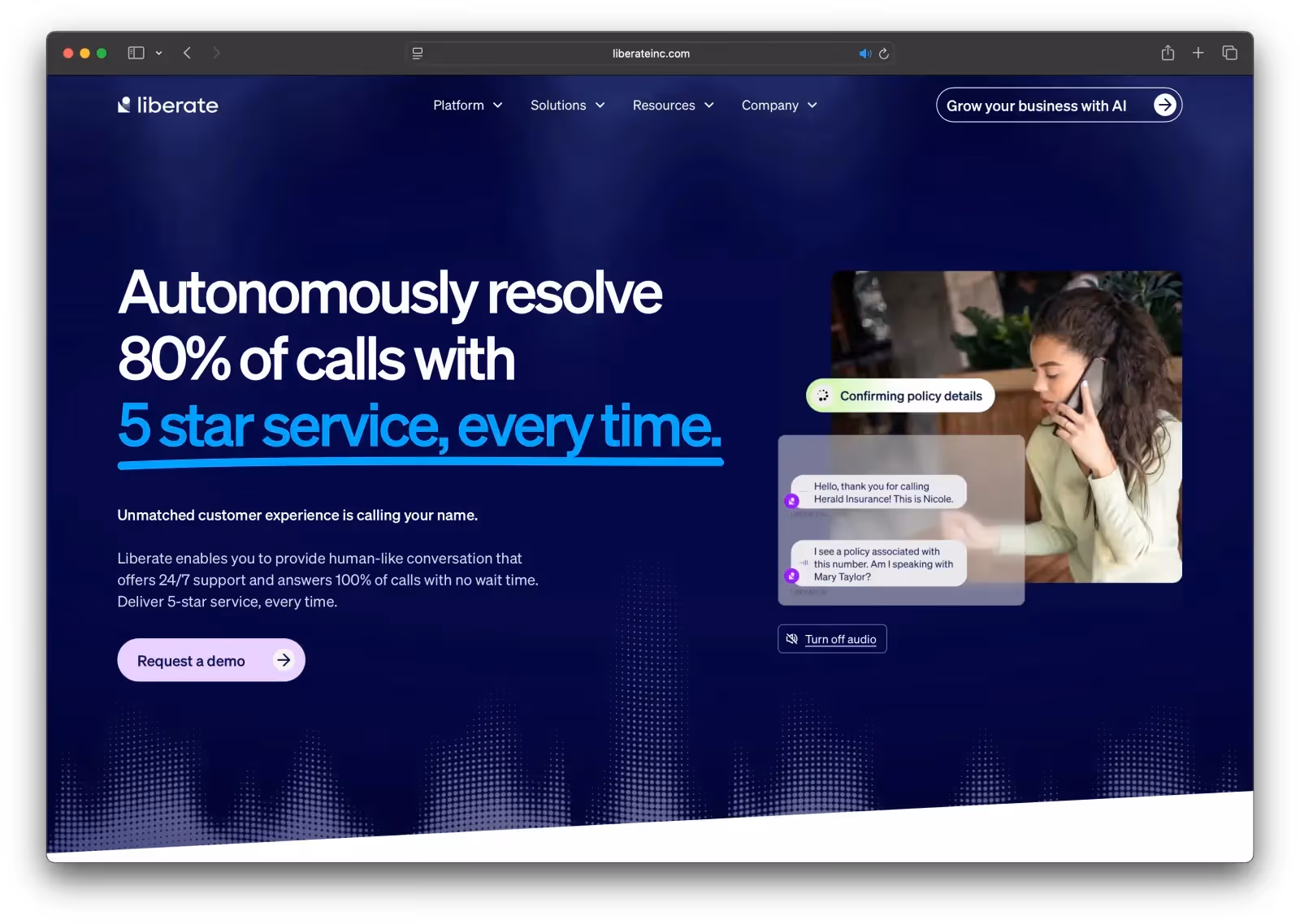 Liberate AI Landing Page