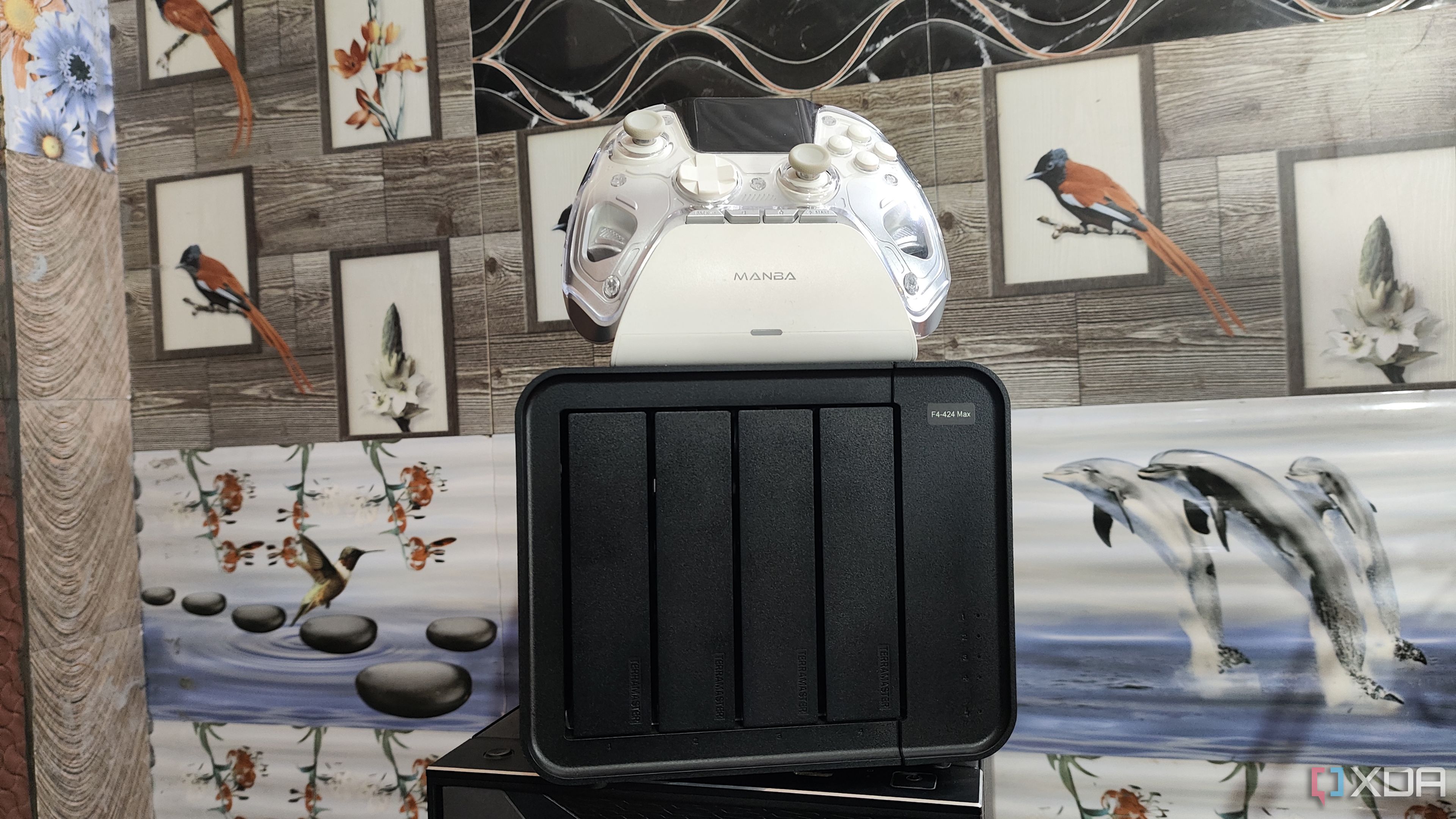 A network-attached storage controller with Docker containers running.