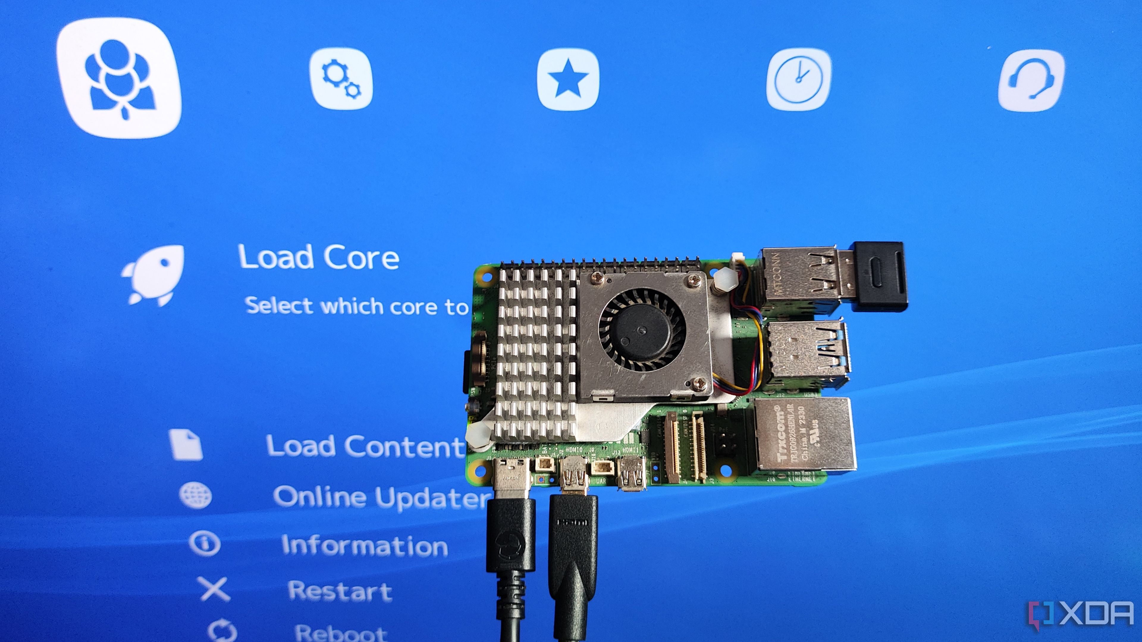 Raspberry Pi running Lakka OS for retro gaming on TV