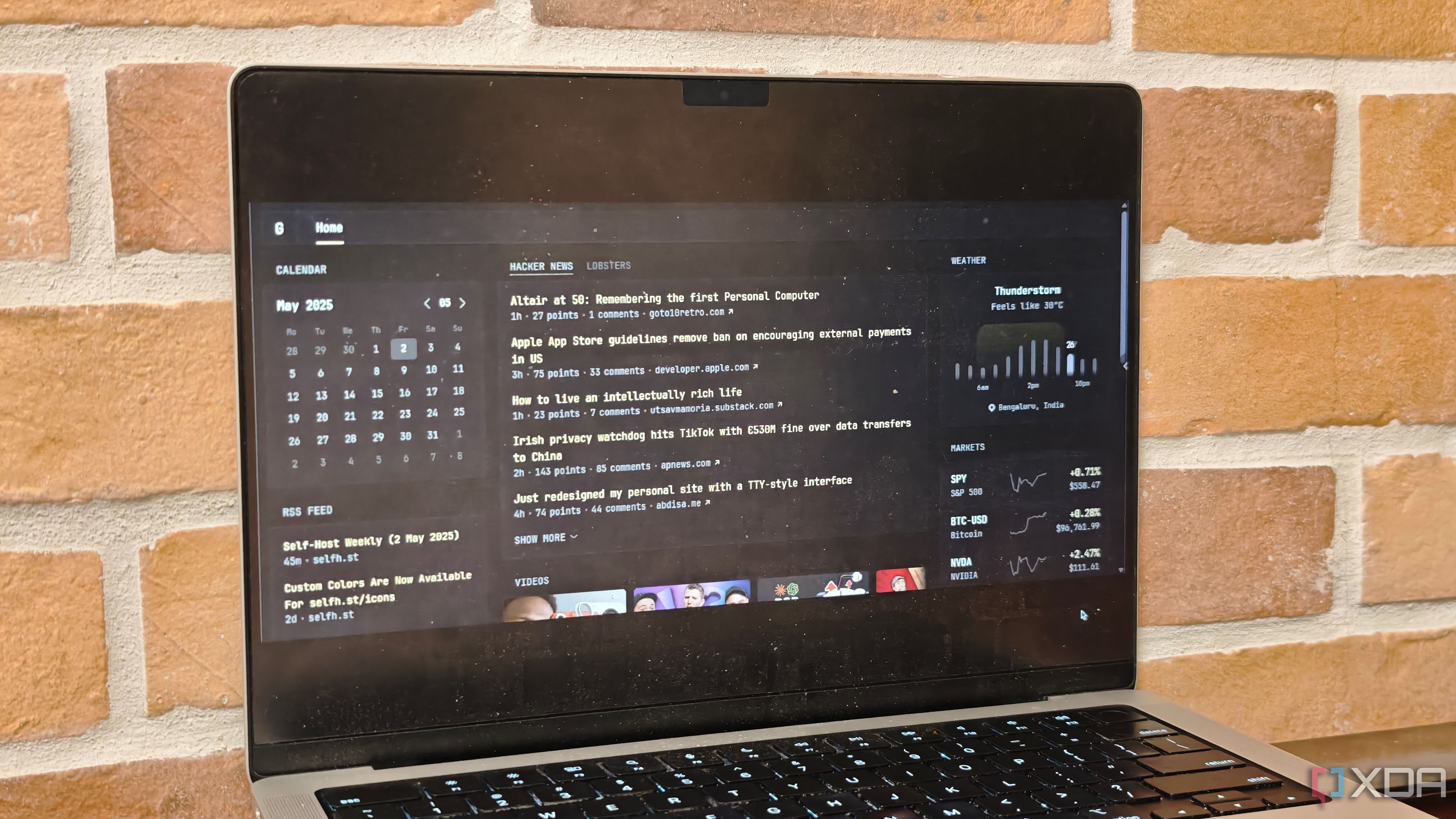 Web browser with Glance dashboard on screen