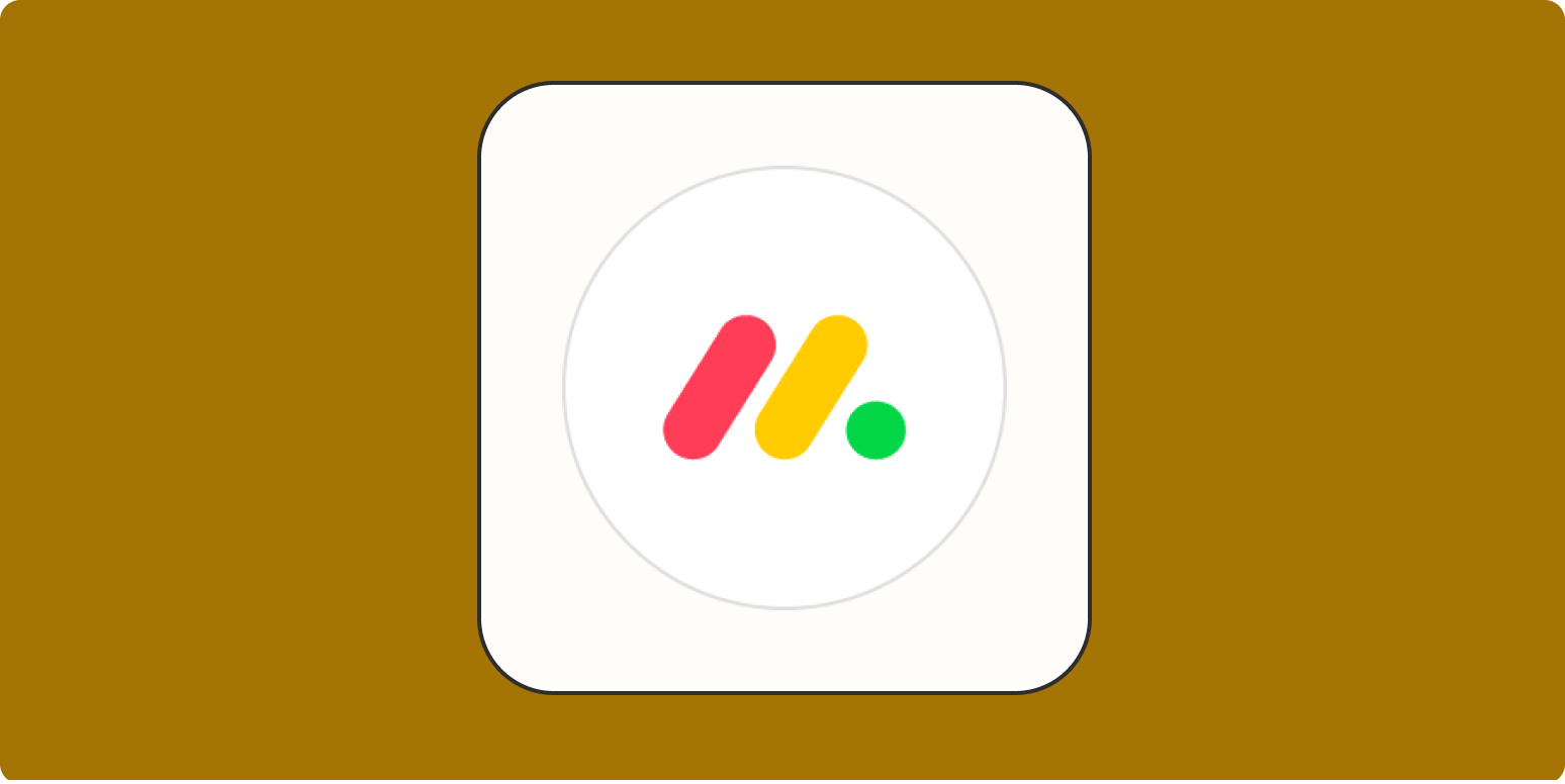 monday.com platform dashboard