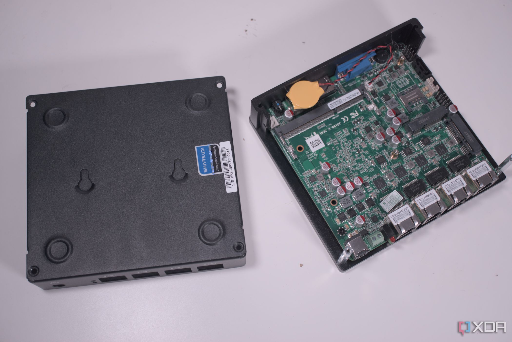 DIY router setup with technical equipment