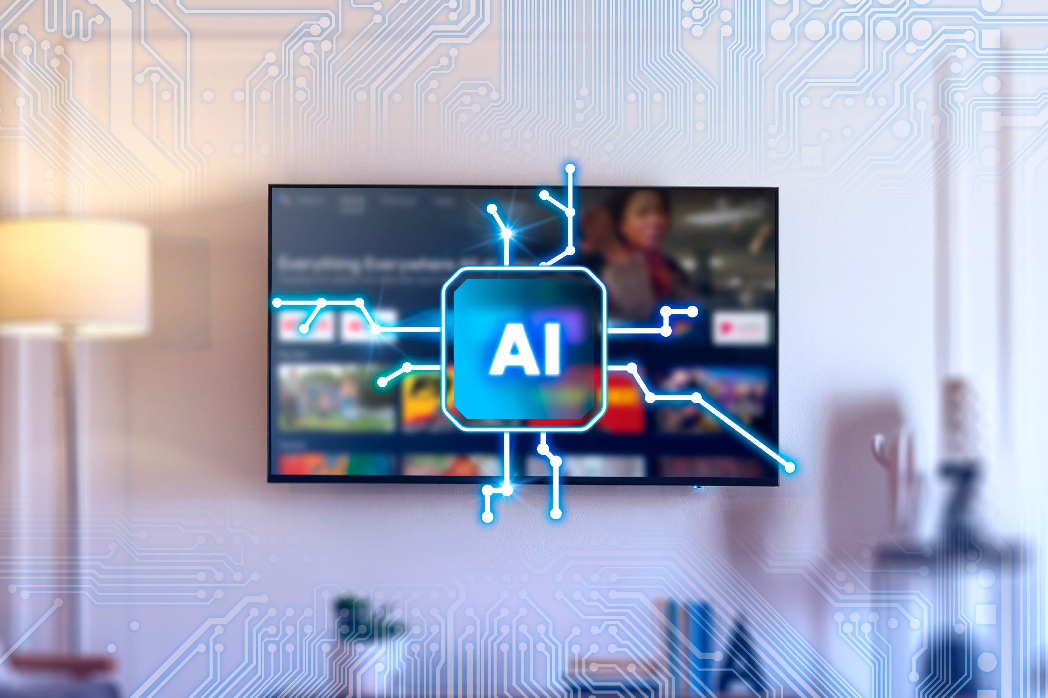 Smart TV with AI chip
