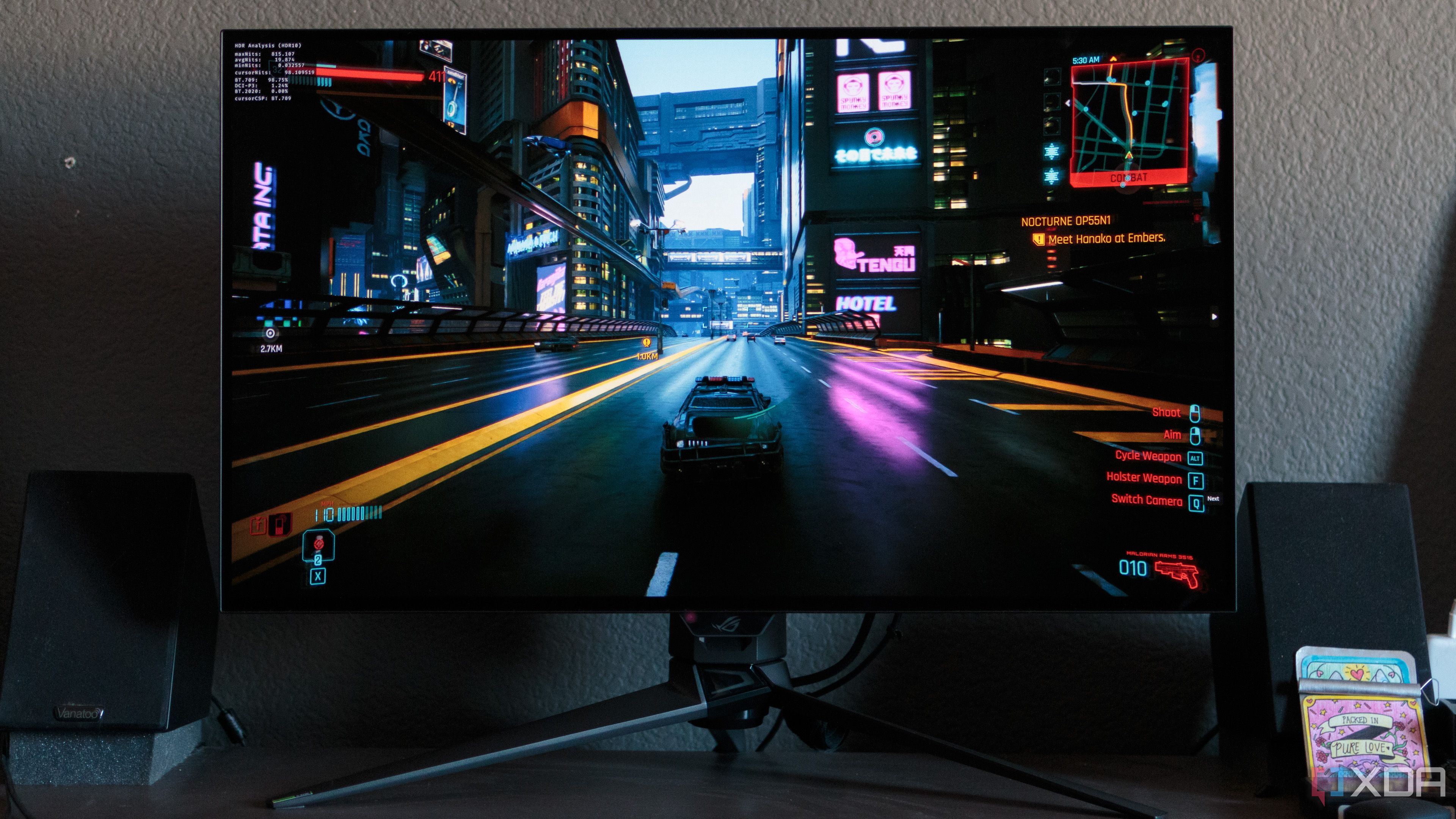High-performance gaming monitor displaying vivid graphics.