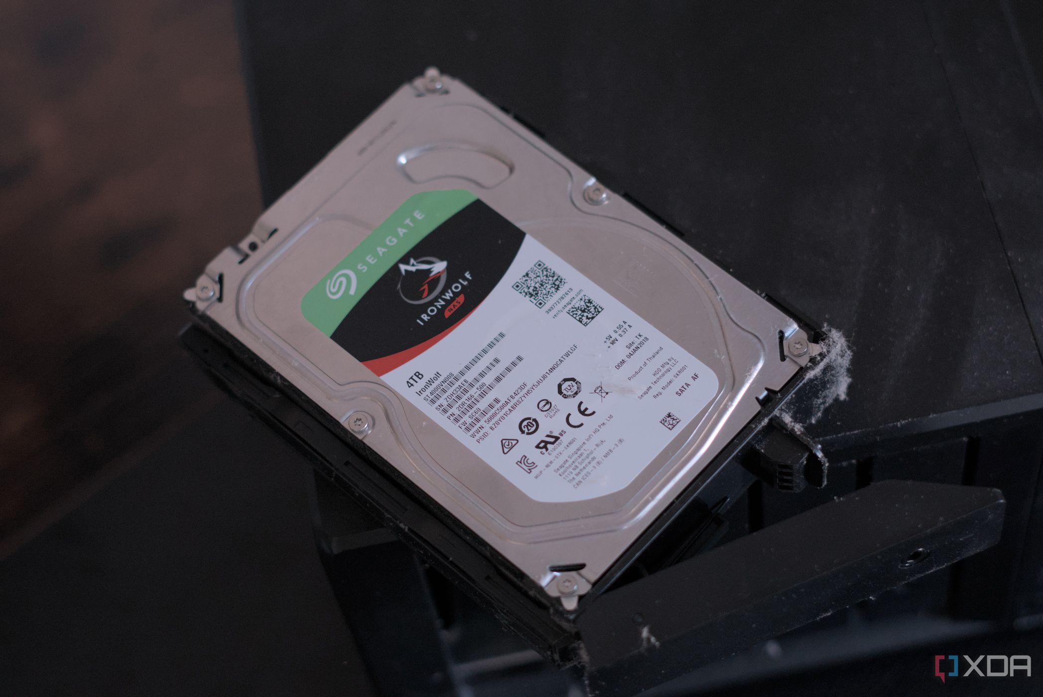External drive attached to a home office computer