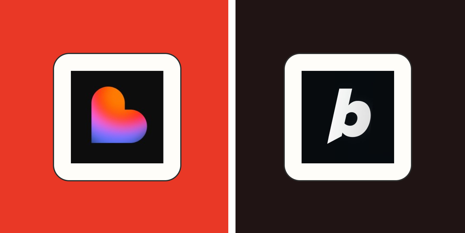 Lovable vs. Bolt AI coding tools illustration