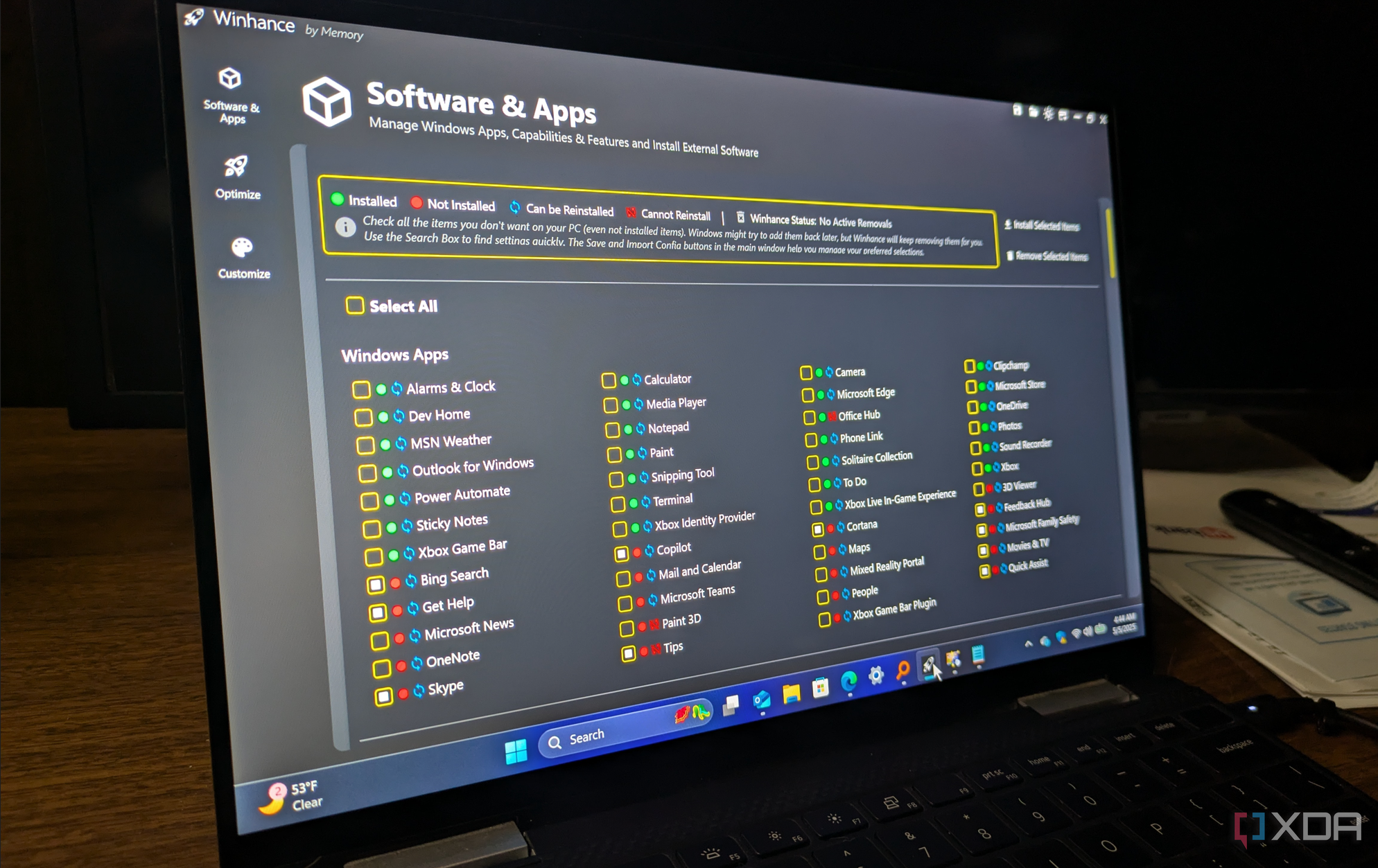 Laptop running Windows 11 desktop