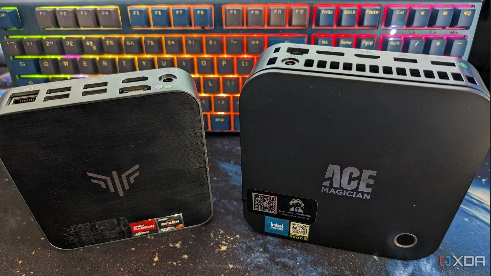 Mini PCs set up as a home server cluster