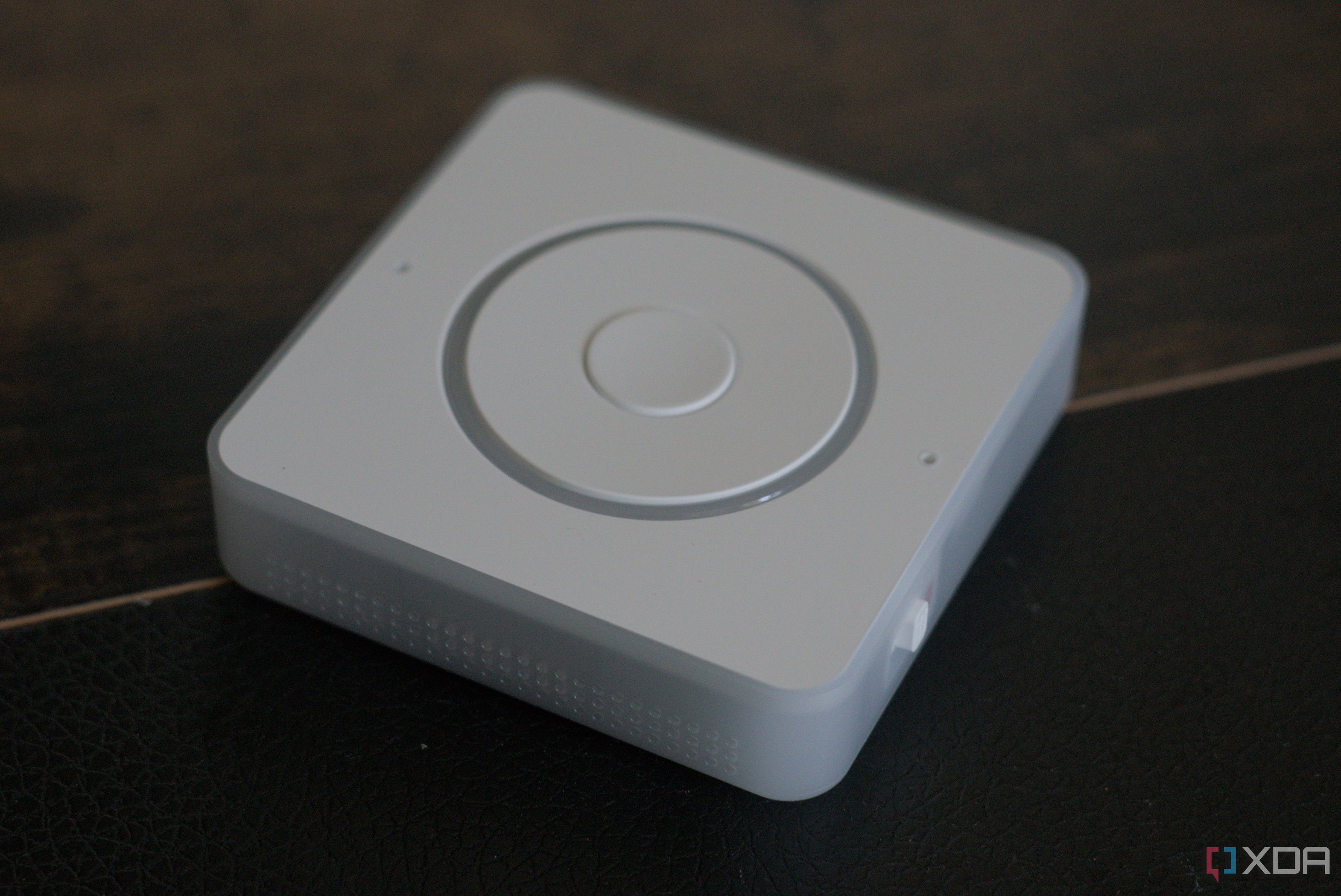 Home Assistant Voice smart device on a table