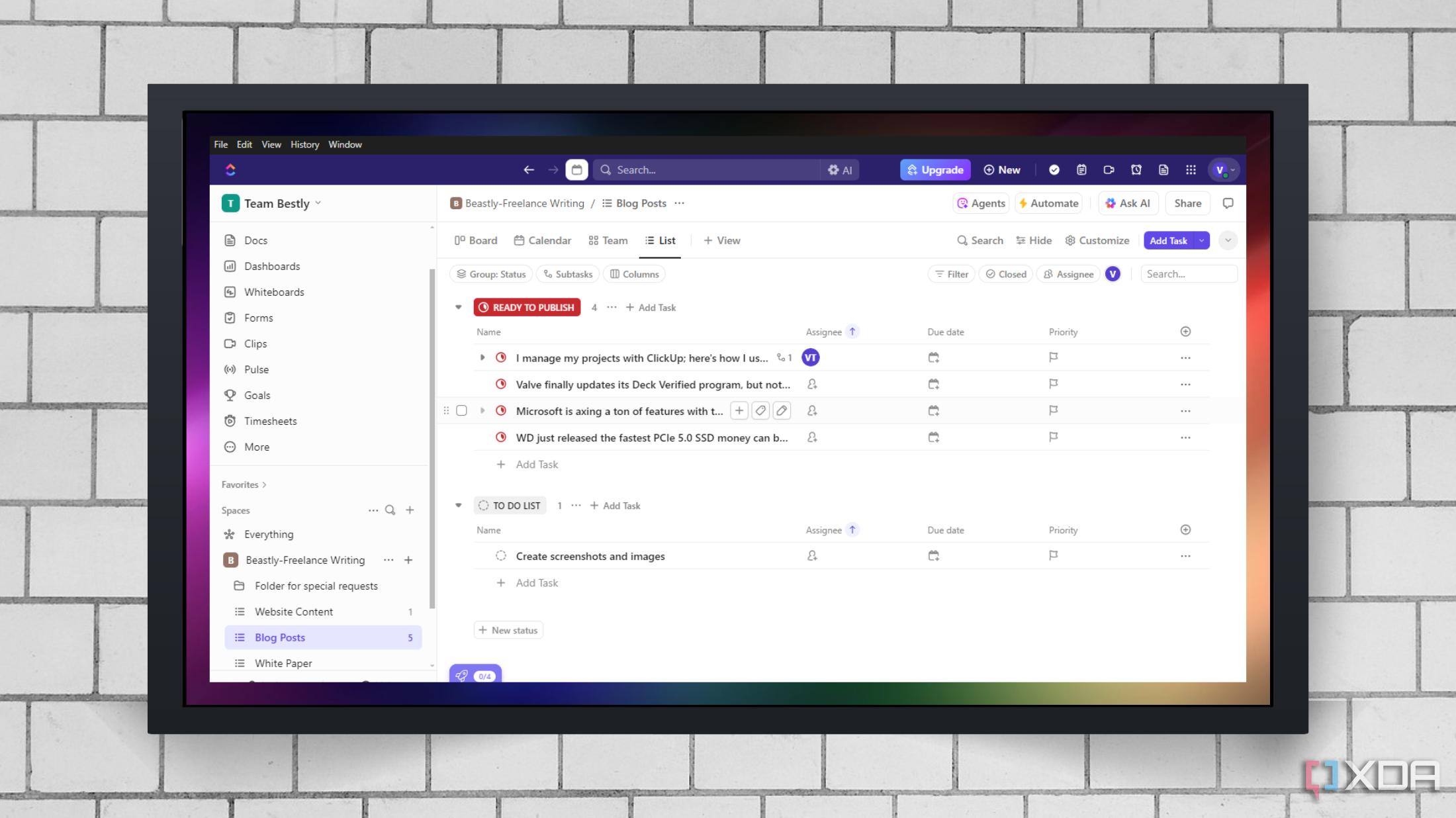ClickUp Project Management Tool