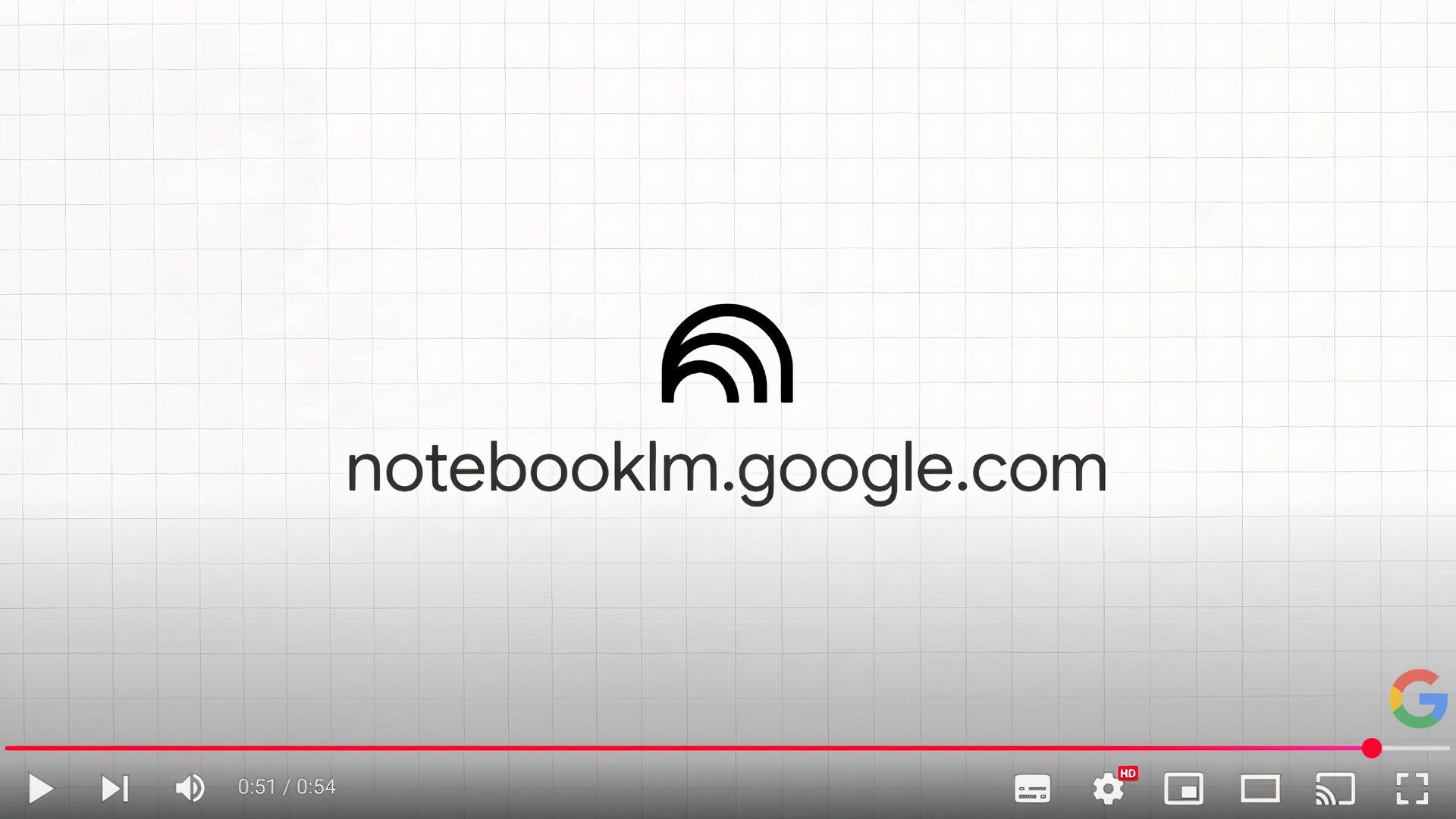 Screenshot of Google NotebookLM video explainer feature