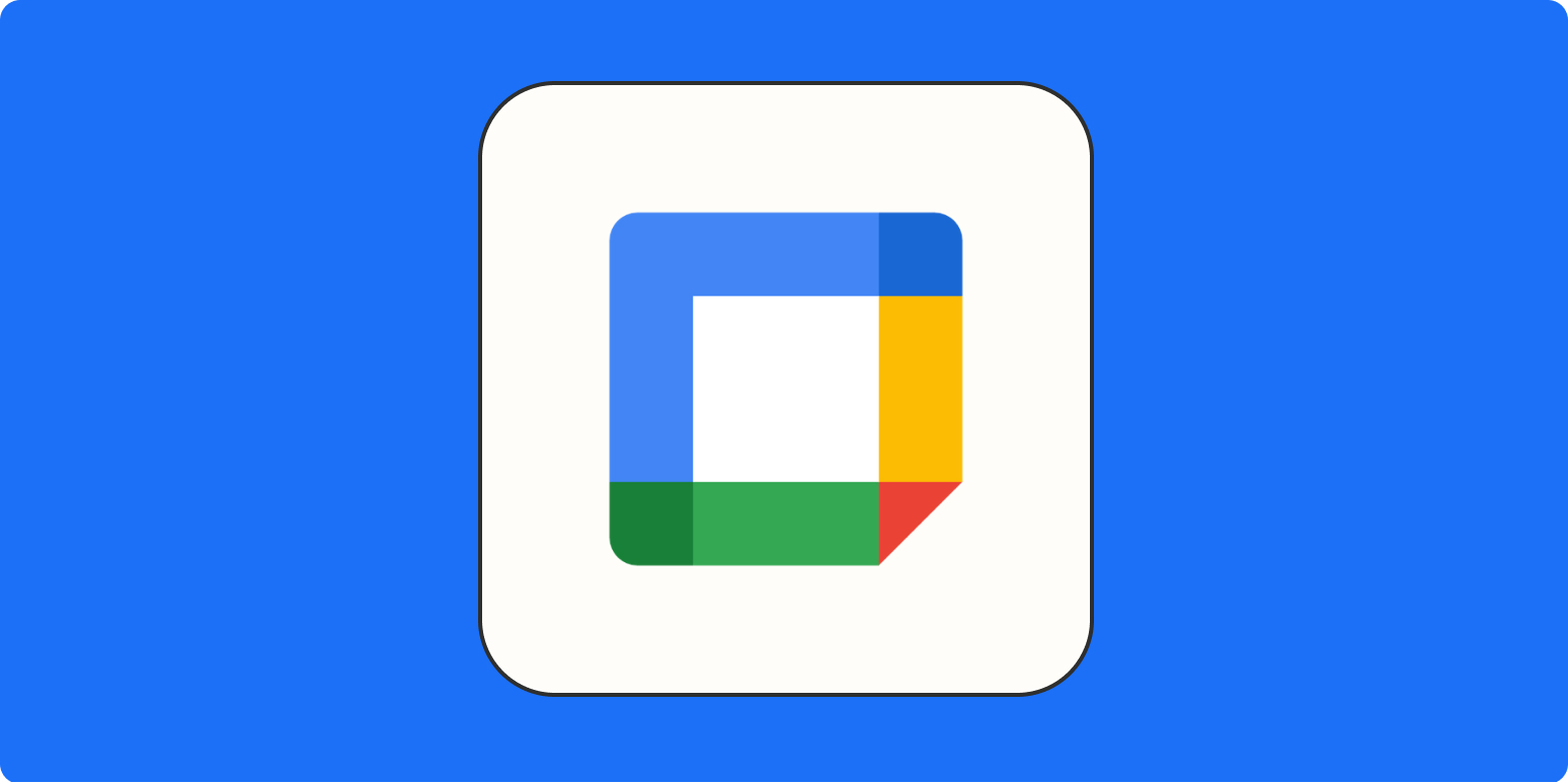Google Calendar interface showing scheduled tasks and reminders.