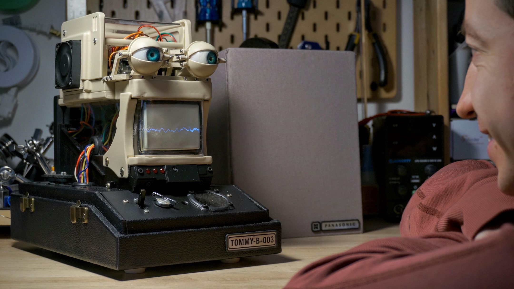 A DIY robot built with Raspberry Pi components