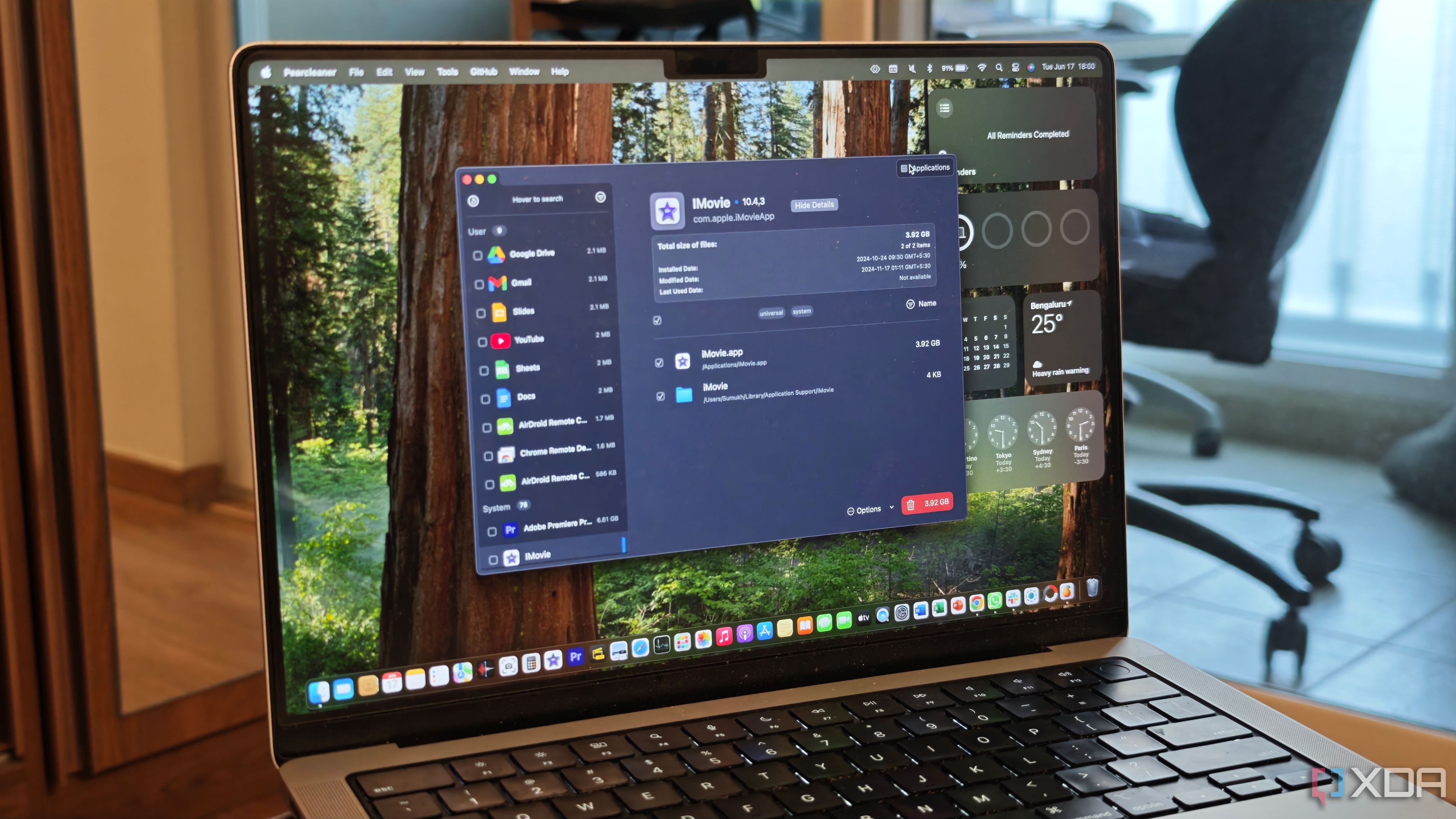 Open-source Mac cleaning app interface