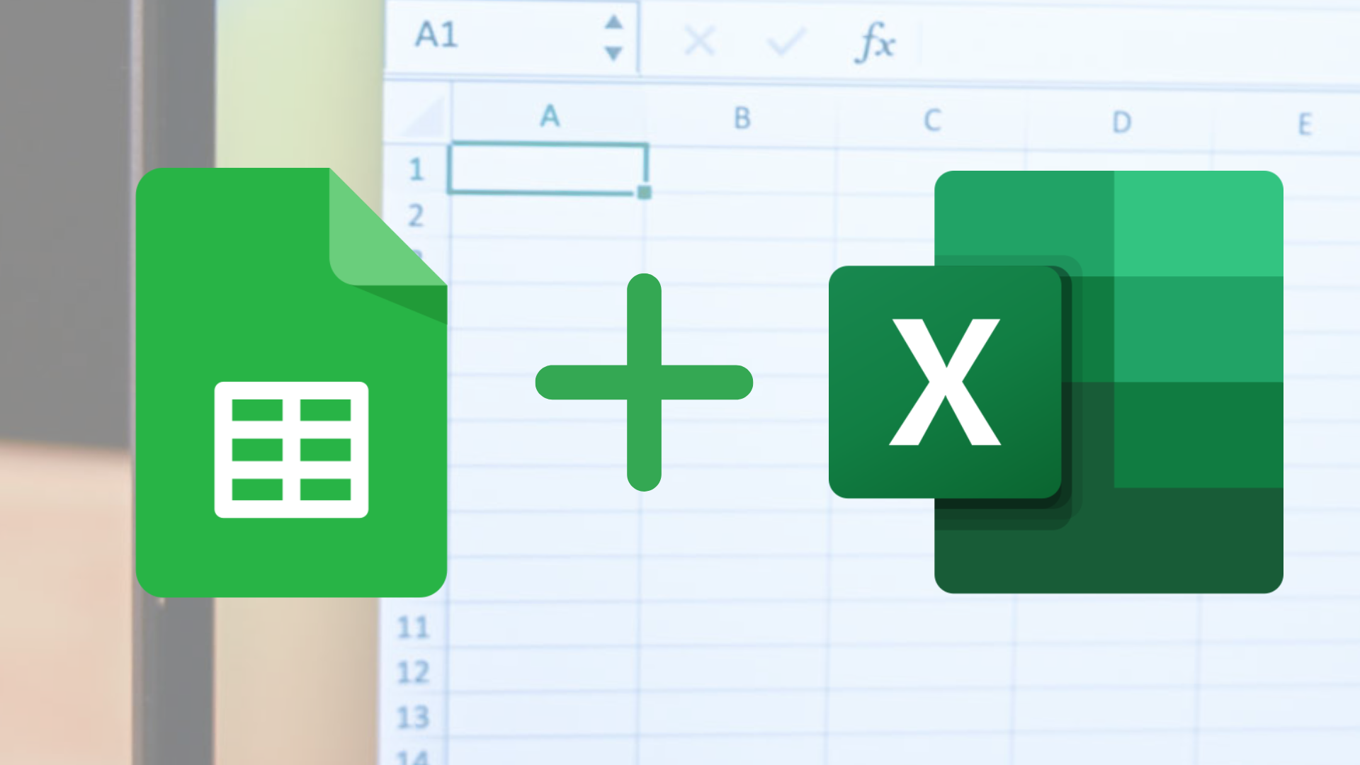 Excel and Google Sheets together on dual screens
