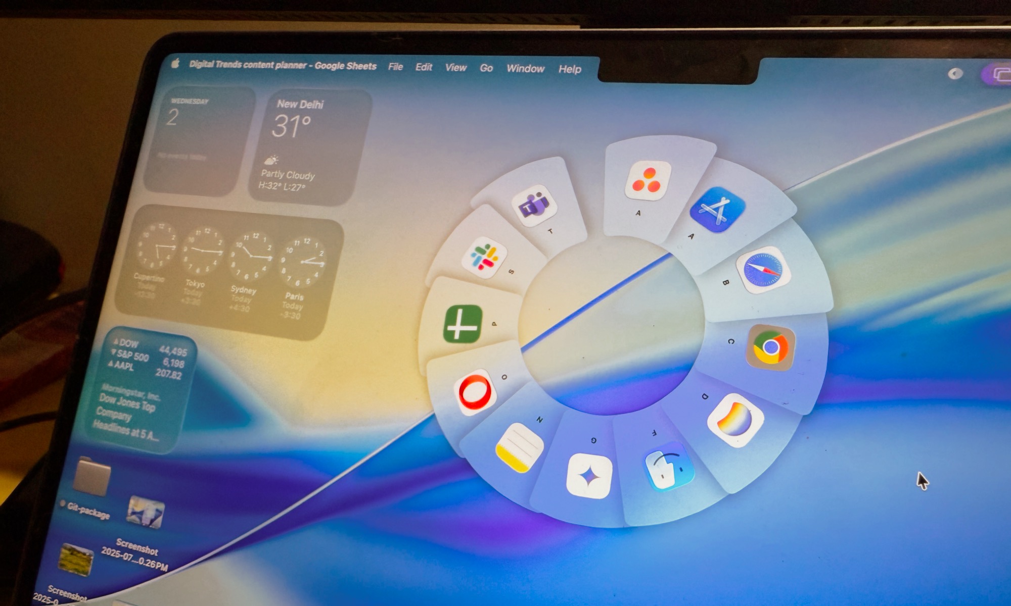 Colorful Mac productivity app on desktop display