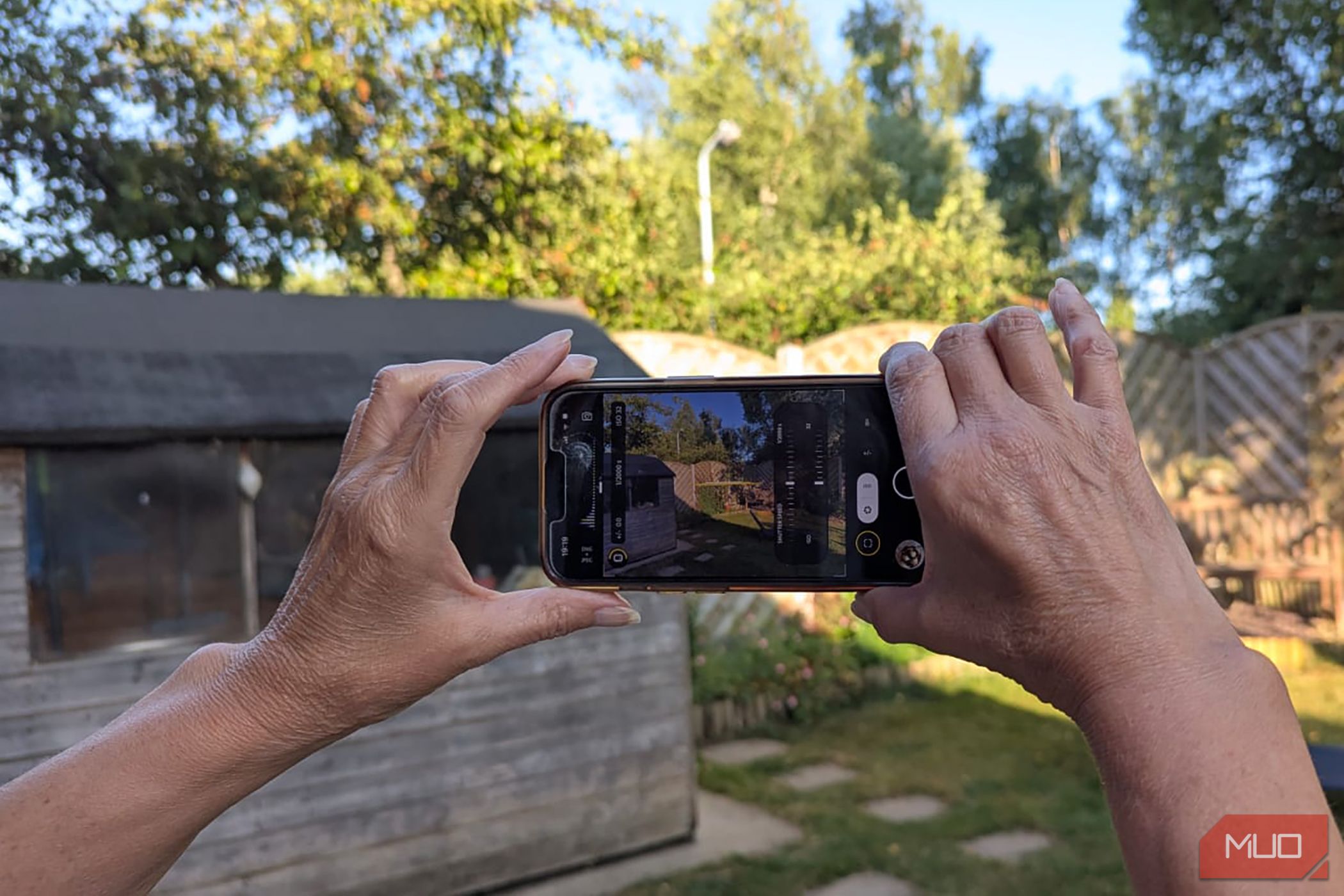 Project Indigo app on an iPhone camera