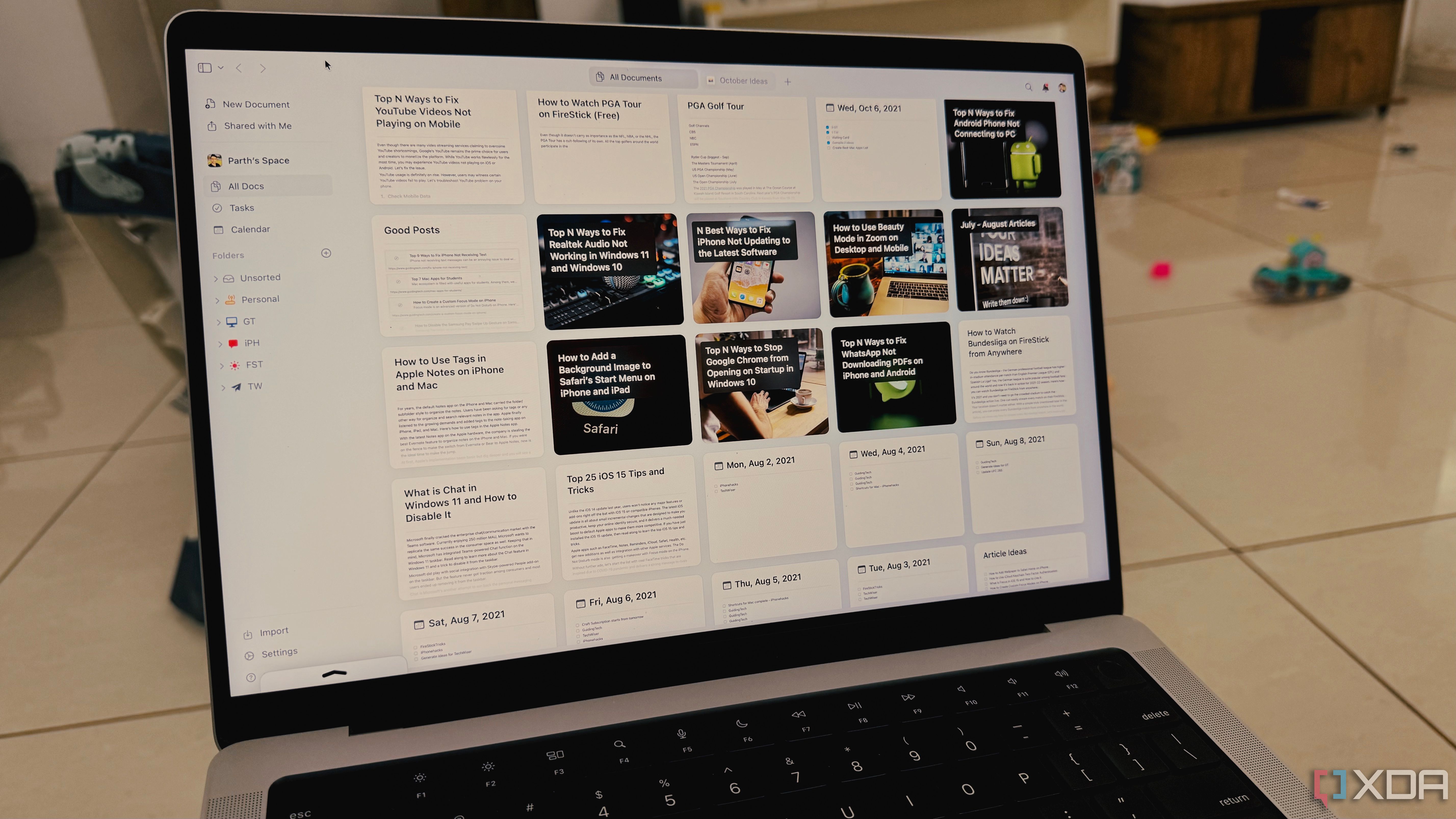 Craft productivity app
