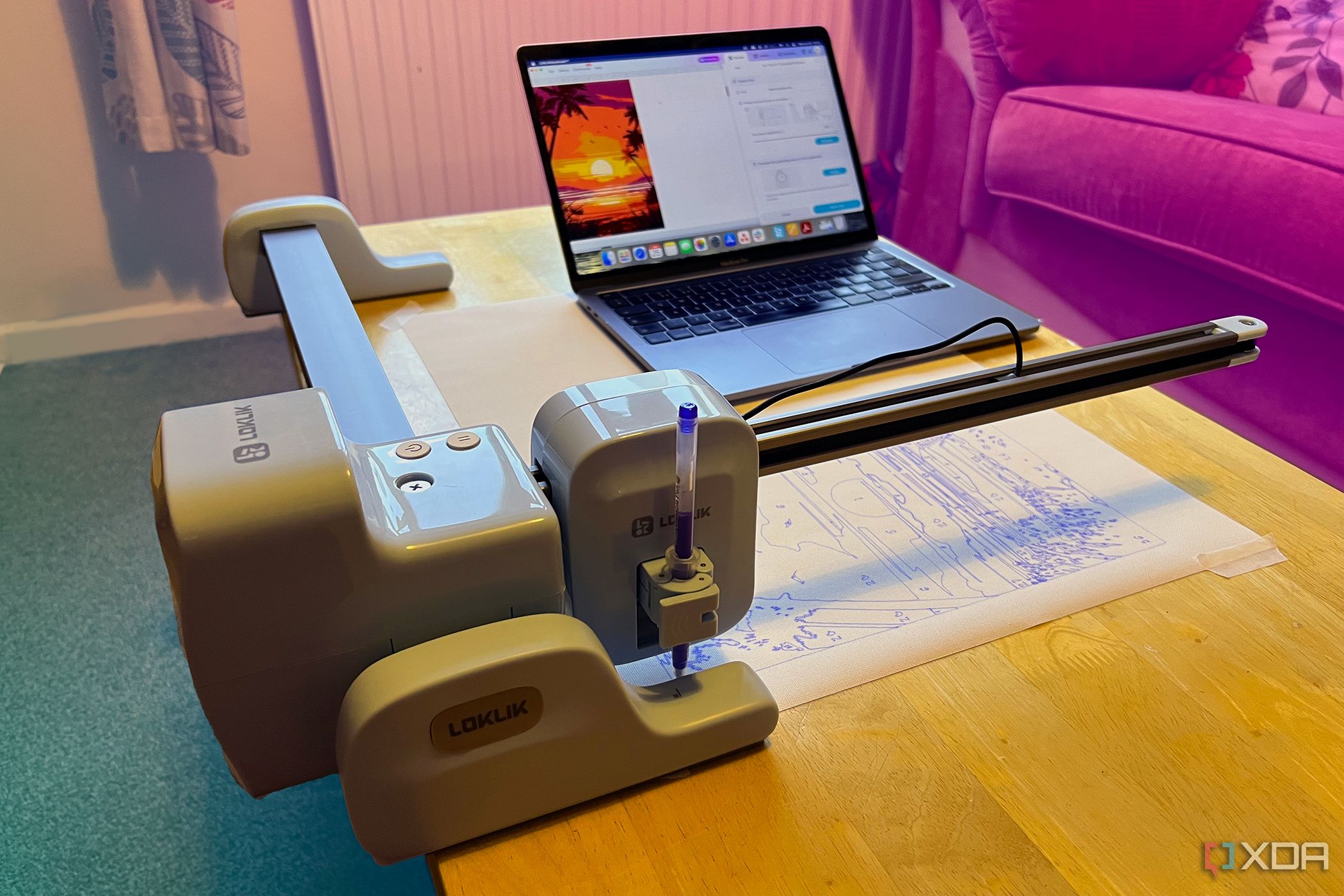 AI-powered design tool working on a craft project.