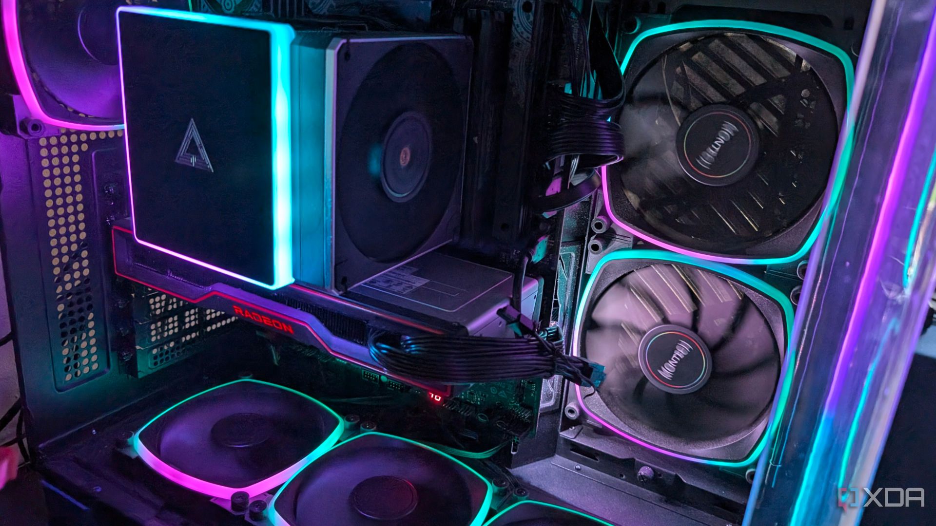 Gaming PC with RGB lights