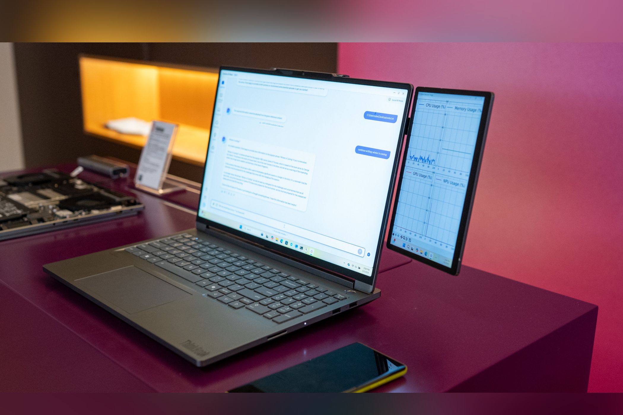 Tablet used as second monitor