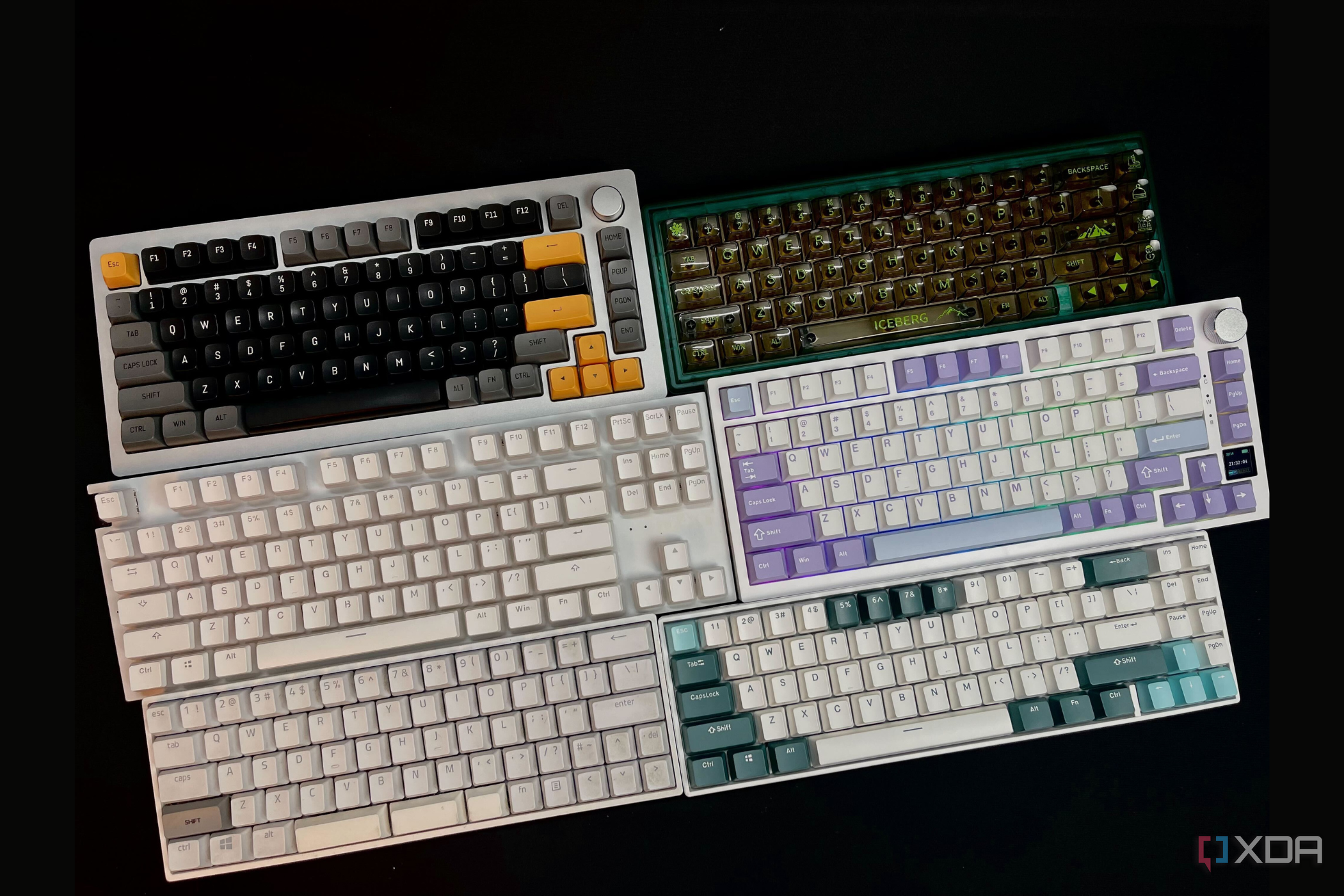 Collection of ergonomic mechanical keyboards