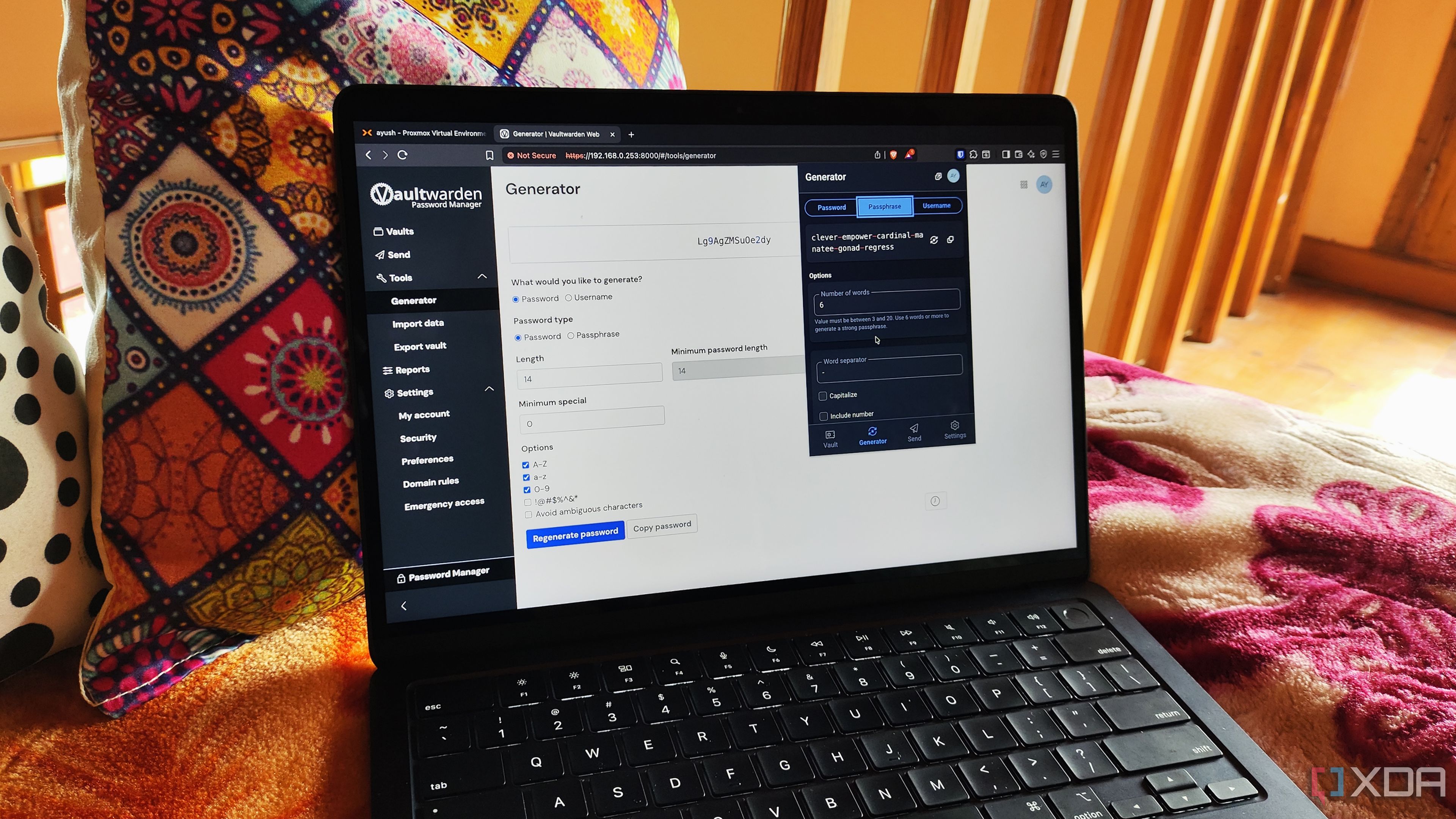 Browser extension dashboard for self-hosted apps