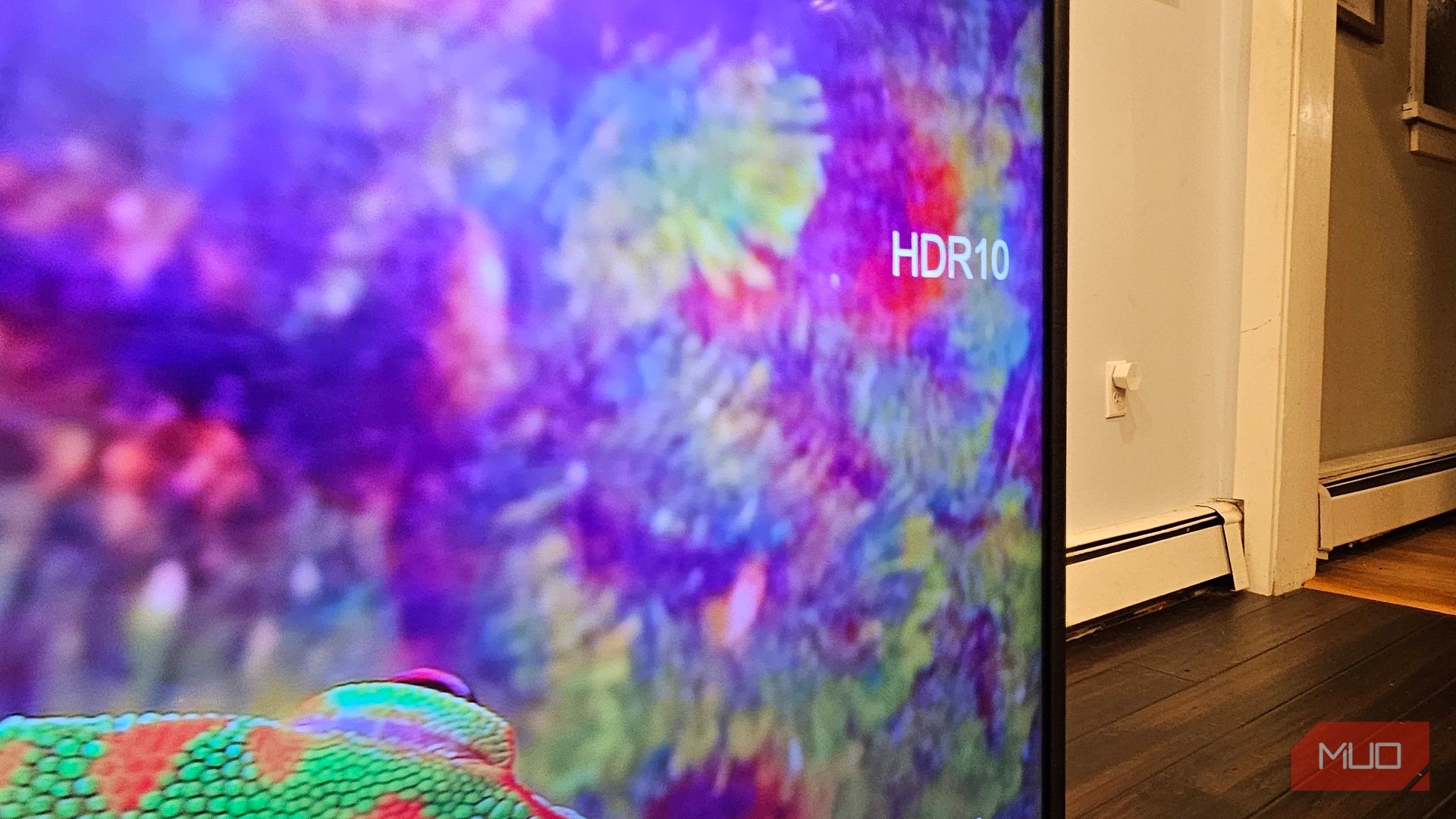 HDR10 logo on a budget TV