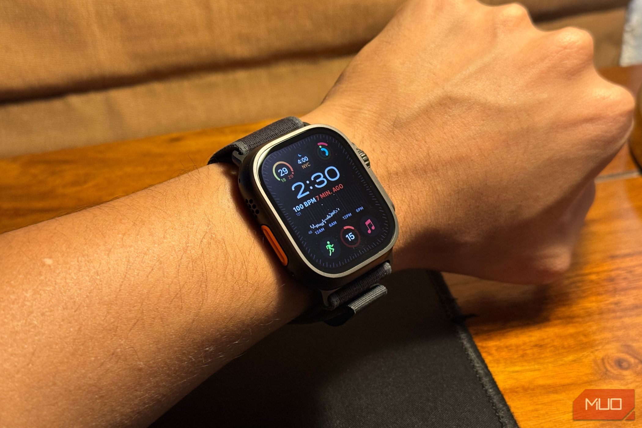 Apple Watch on a wrist