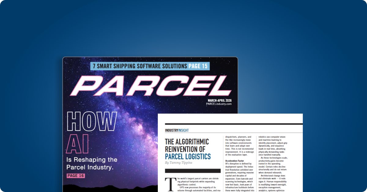 The Algorithmic Reinvention of Parcel Logistics by Tammy Tippins