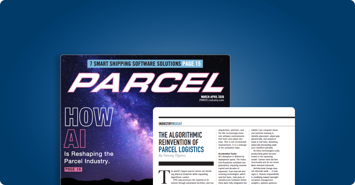 The Algorithmic Reinvention of Parcel Logistics by Tammy Tippins