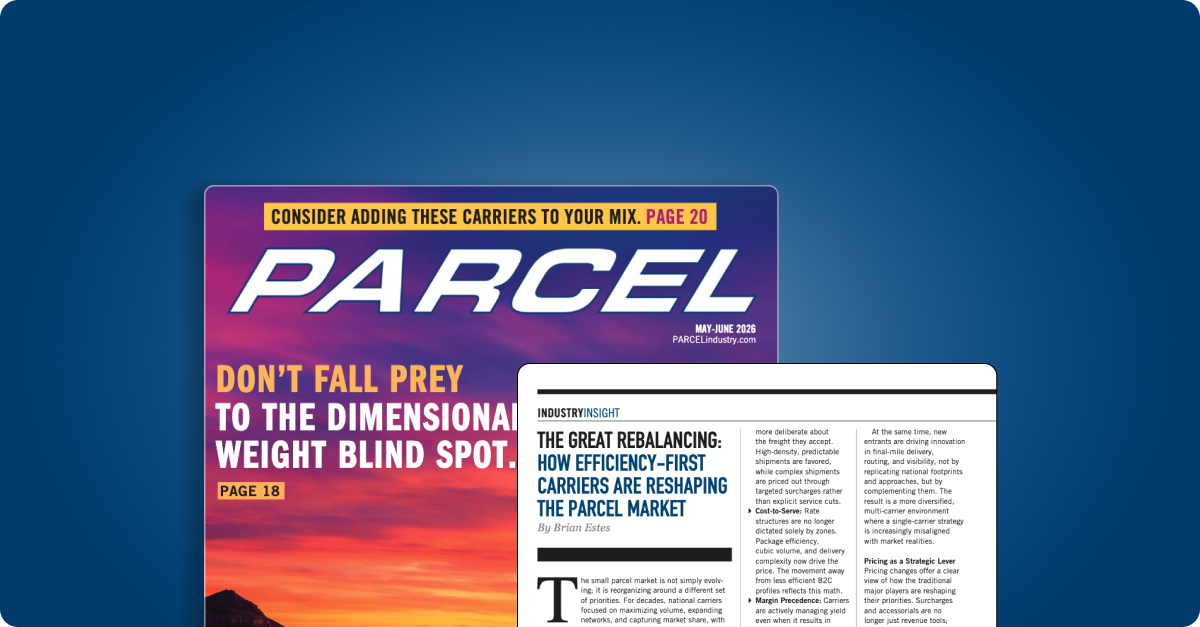 The Great Rebalancing of Parcel Logistics by Brian Estes