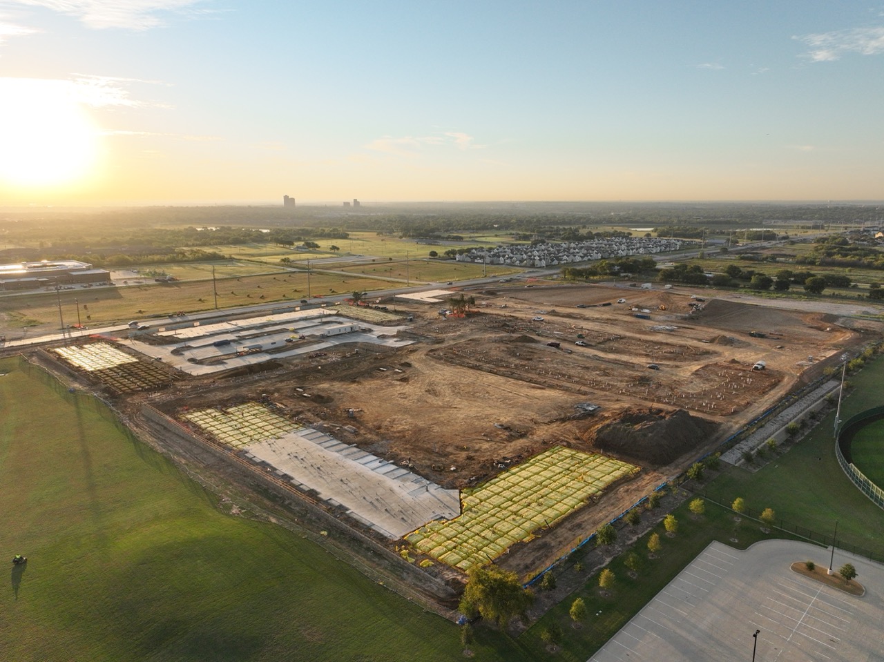 Jefferson Bonnie Brae concrete labor and paving for a garden-style community in Denton, TX