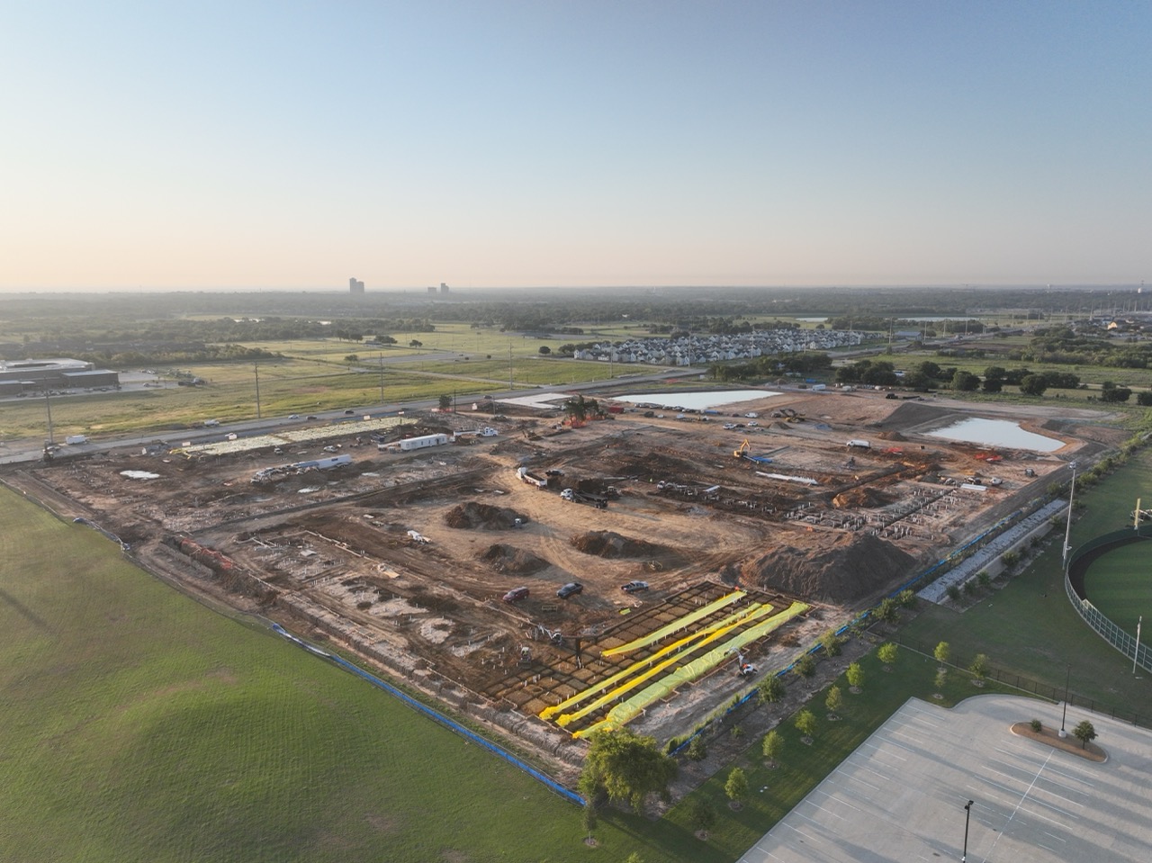 Concrete construction at Jefferson Bonnie Brae for JPI