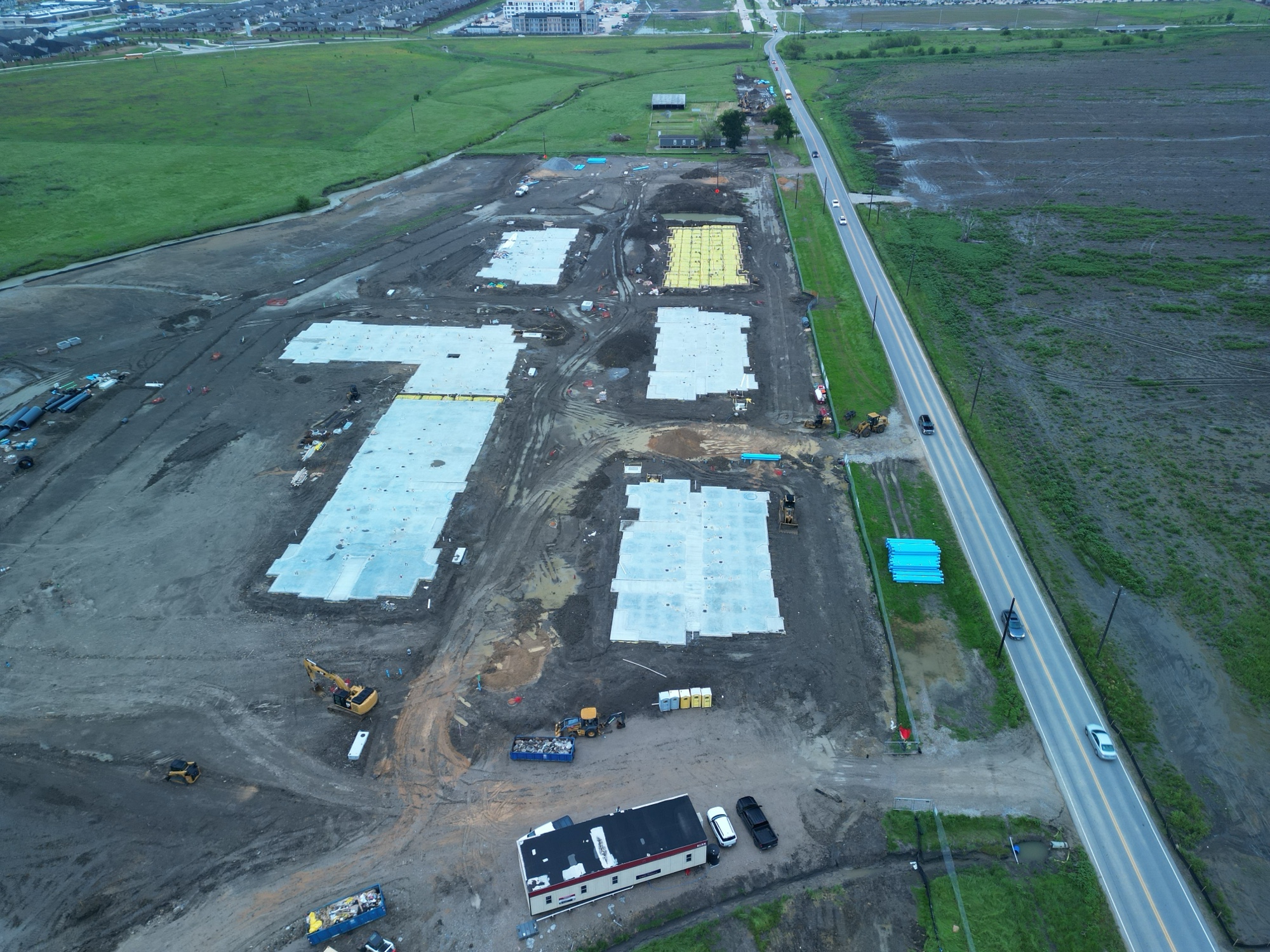 Full amenity concrete package at Merritt Crossing in Celina, TX