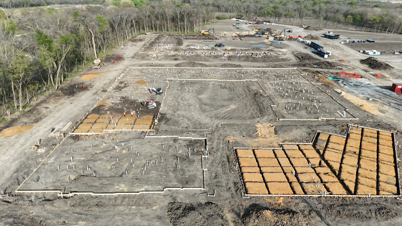 210,000+ SF of paving at Aura at Trinity Falls