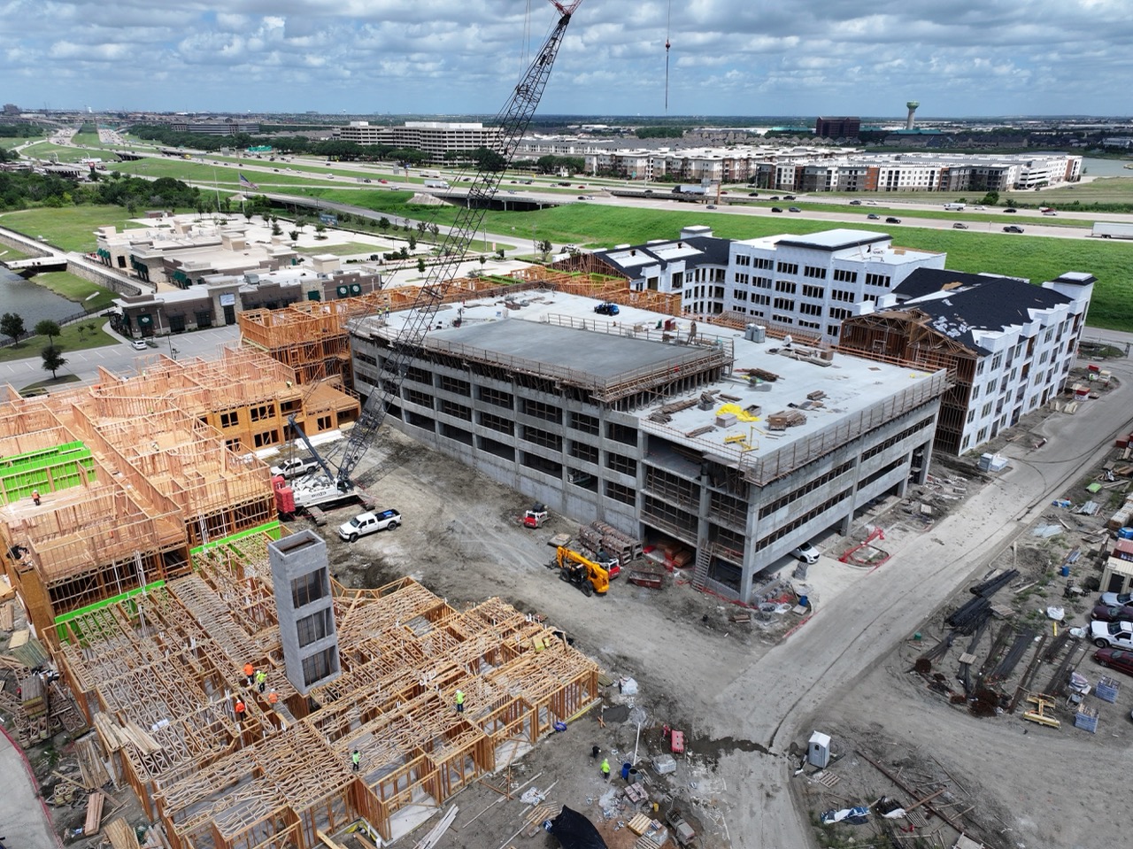 Multifamily development foundation in Farmers Branch