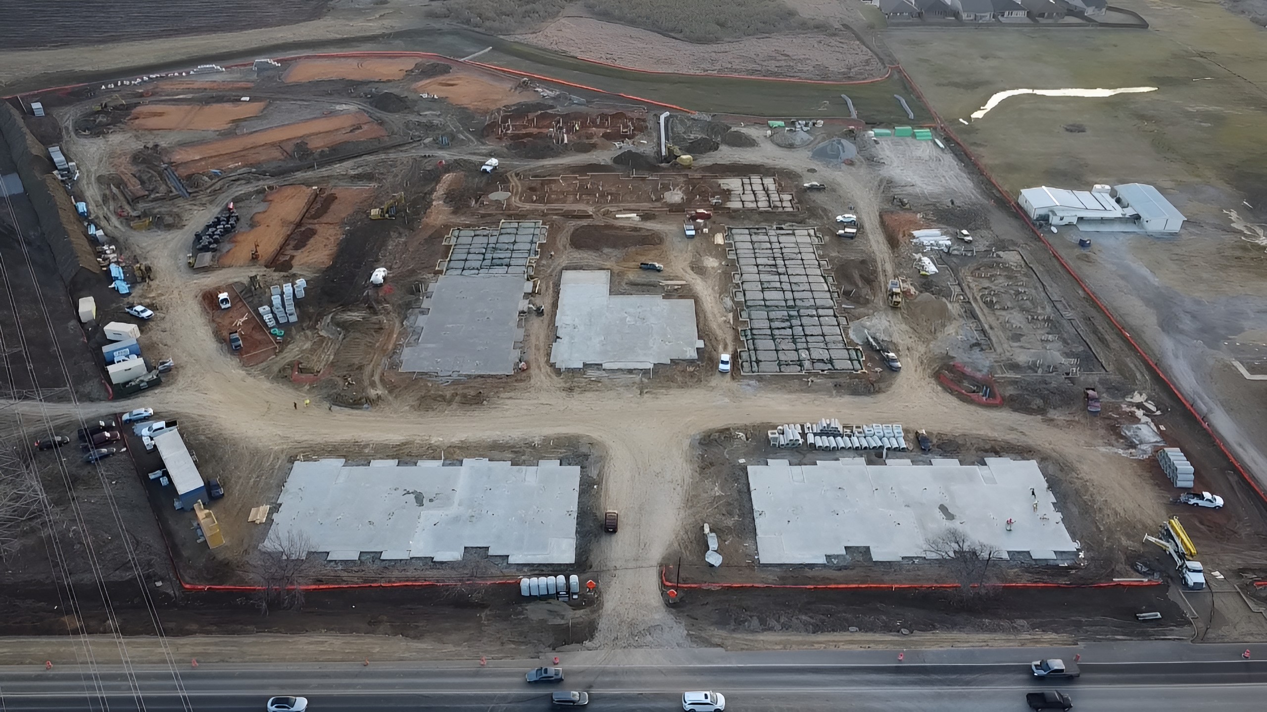 PT foundations across 14 buildings