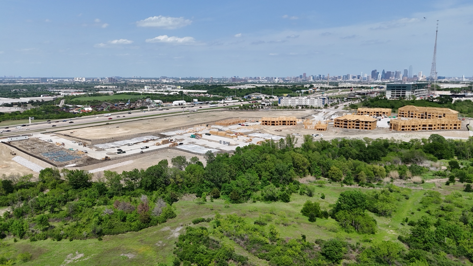 Finished. Canyon Apartments complete with 13 residential buildings, 253,000+ SF of paving, and a full street section on Colorado Boulevard delivered for Lennar.