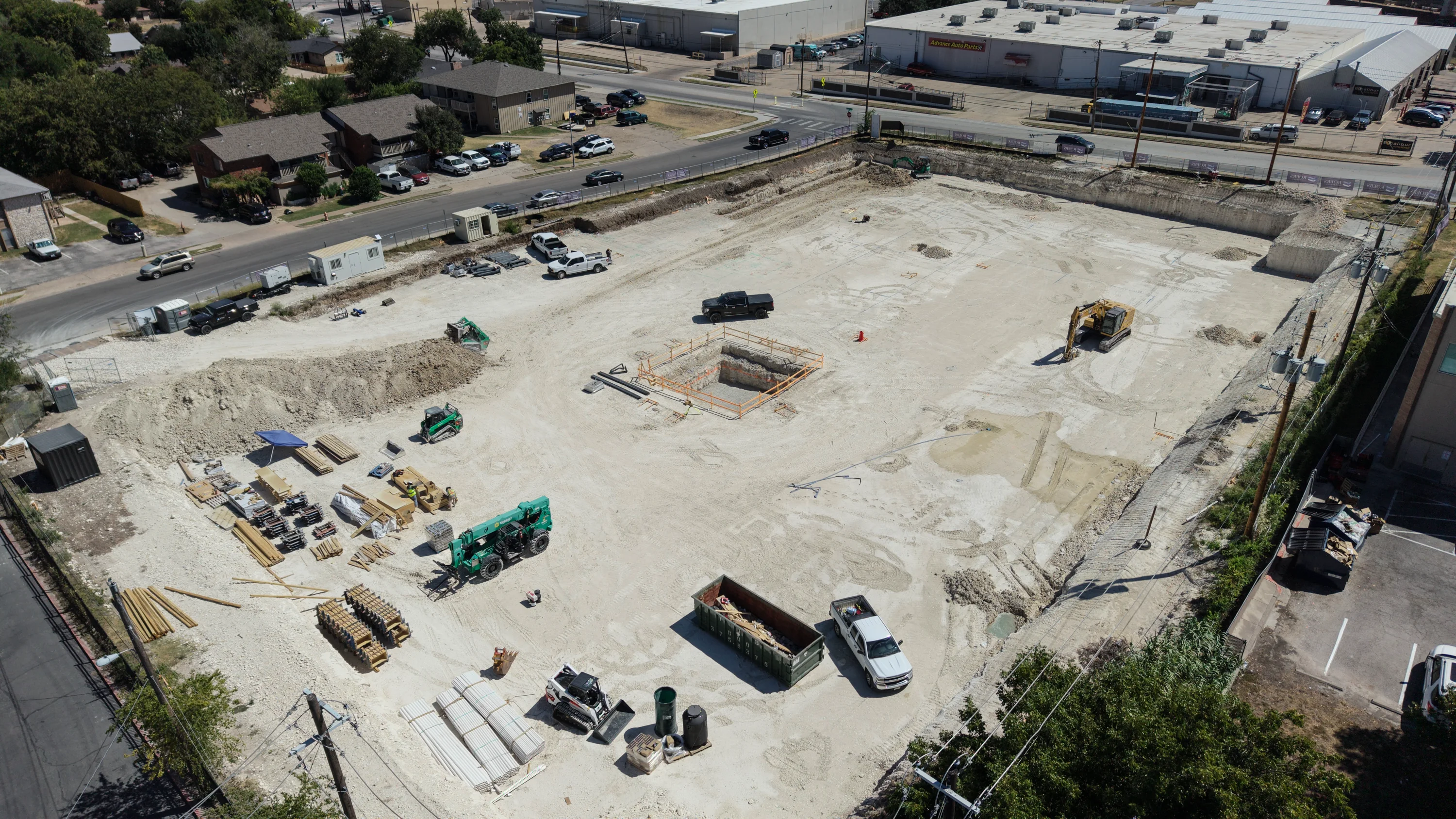 The Payton project site and subterranean construction in Austin, TX