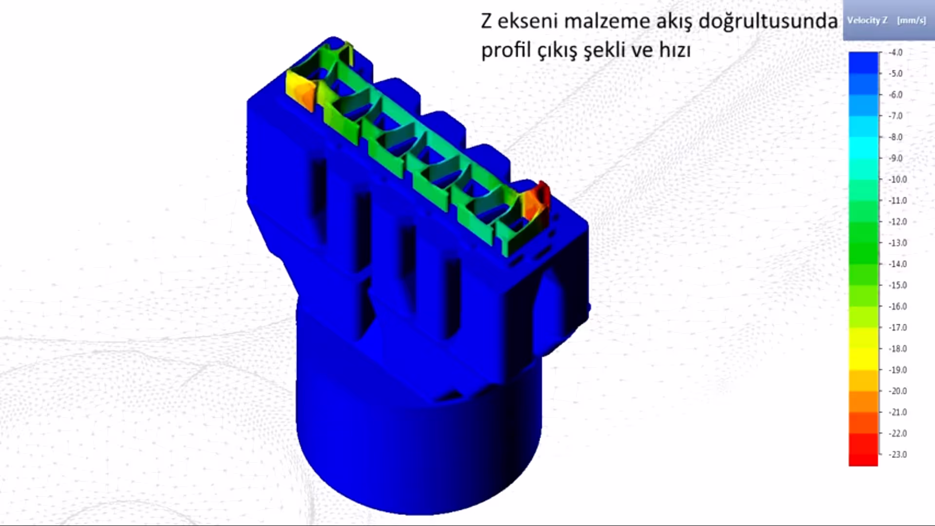 Alüminyum Profil Ekstrüzyonunun QForm'da Simülasyonu