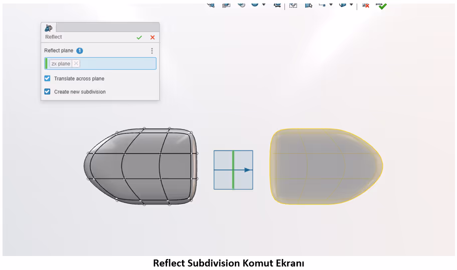 xShape Reflect Subdivision Komutu
